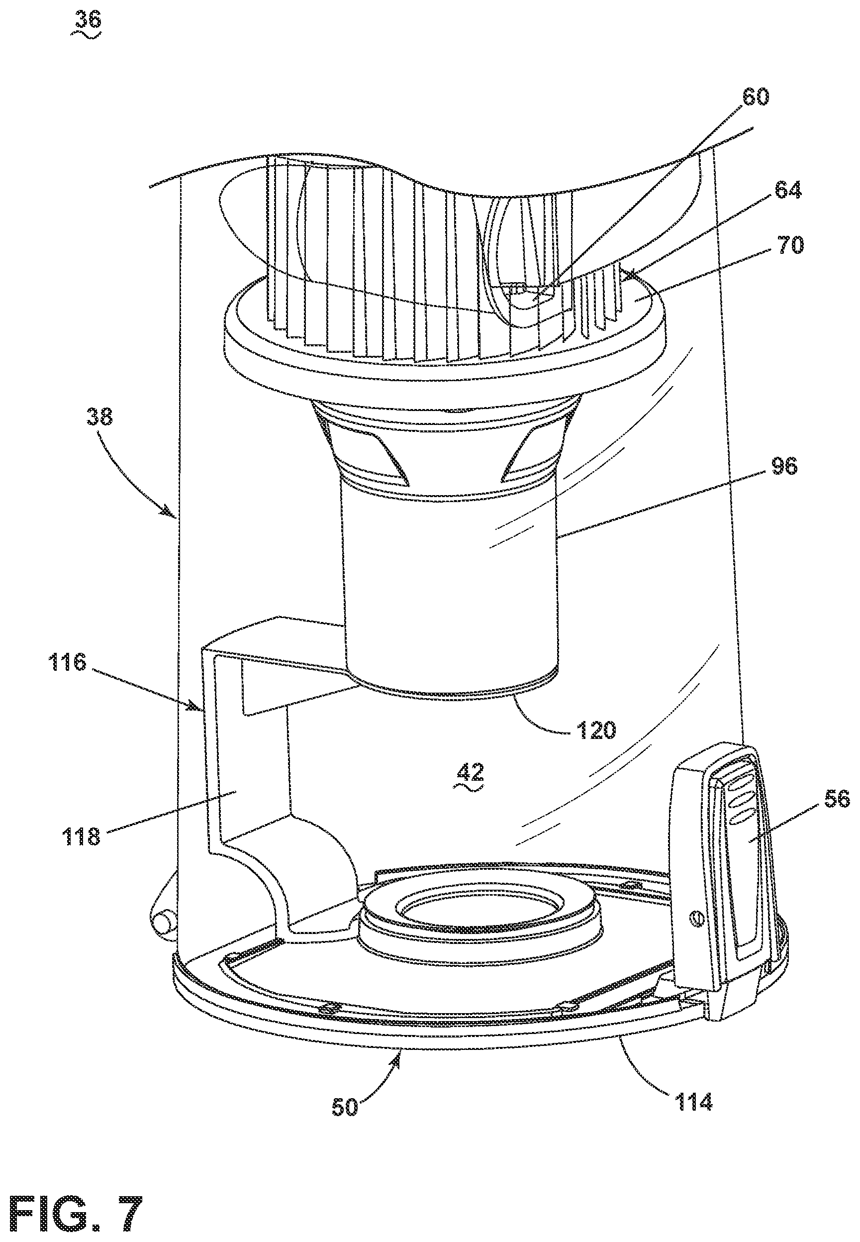 Patent US11793381 Figure 7 – Cyclone module for vacuum cleaner