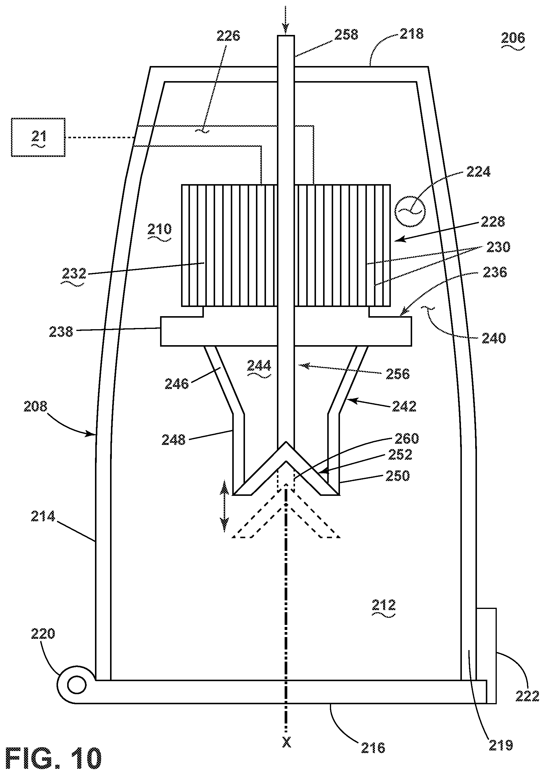 Patent US11793381 Figure 10 – Cyclone module for vacuum cleaner