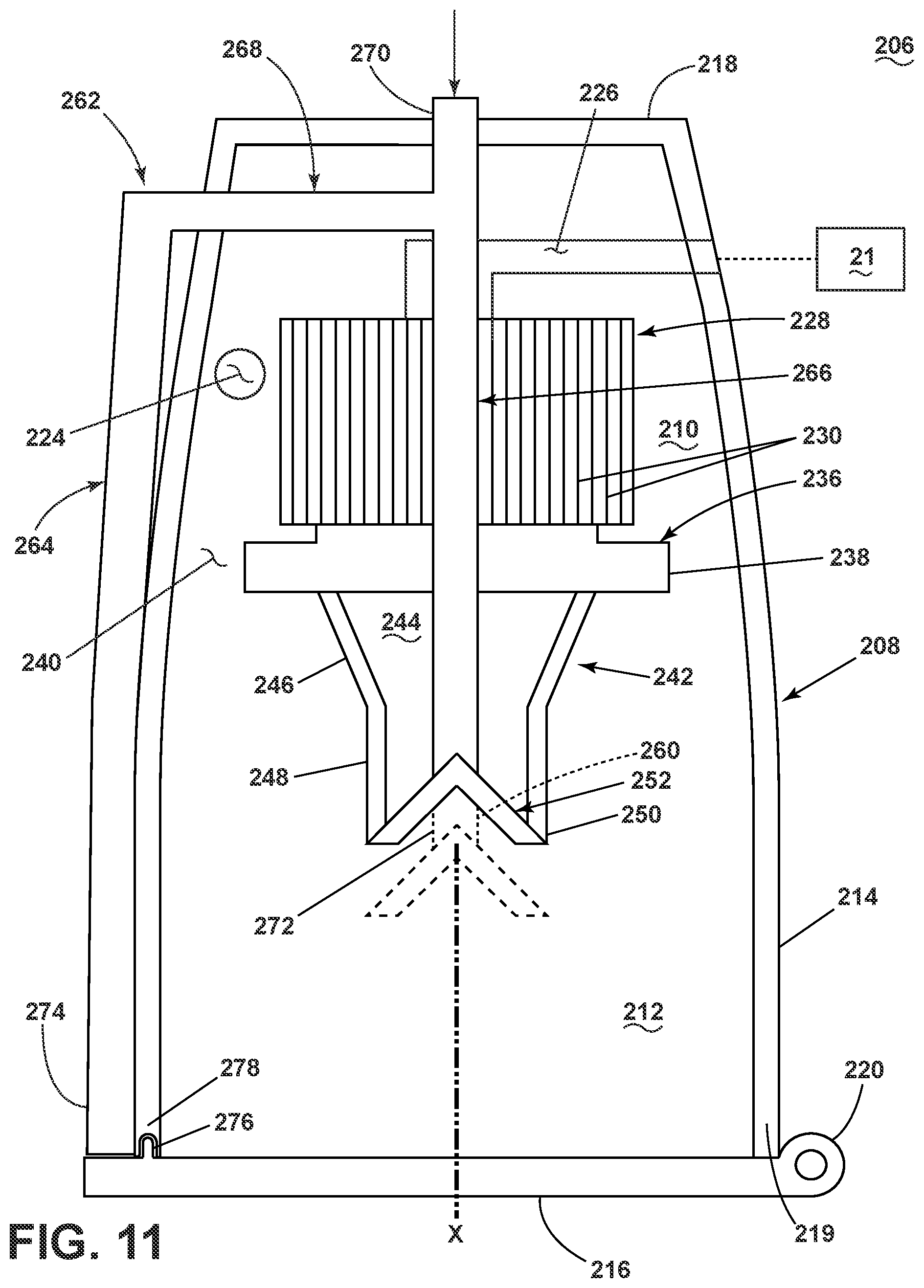 Patent US11793381 Figure 11 – Cyclone module for vacuum cleaner