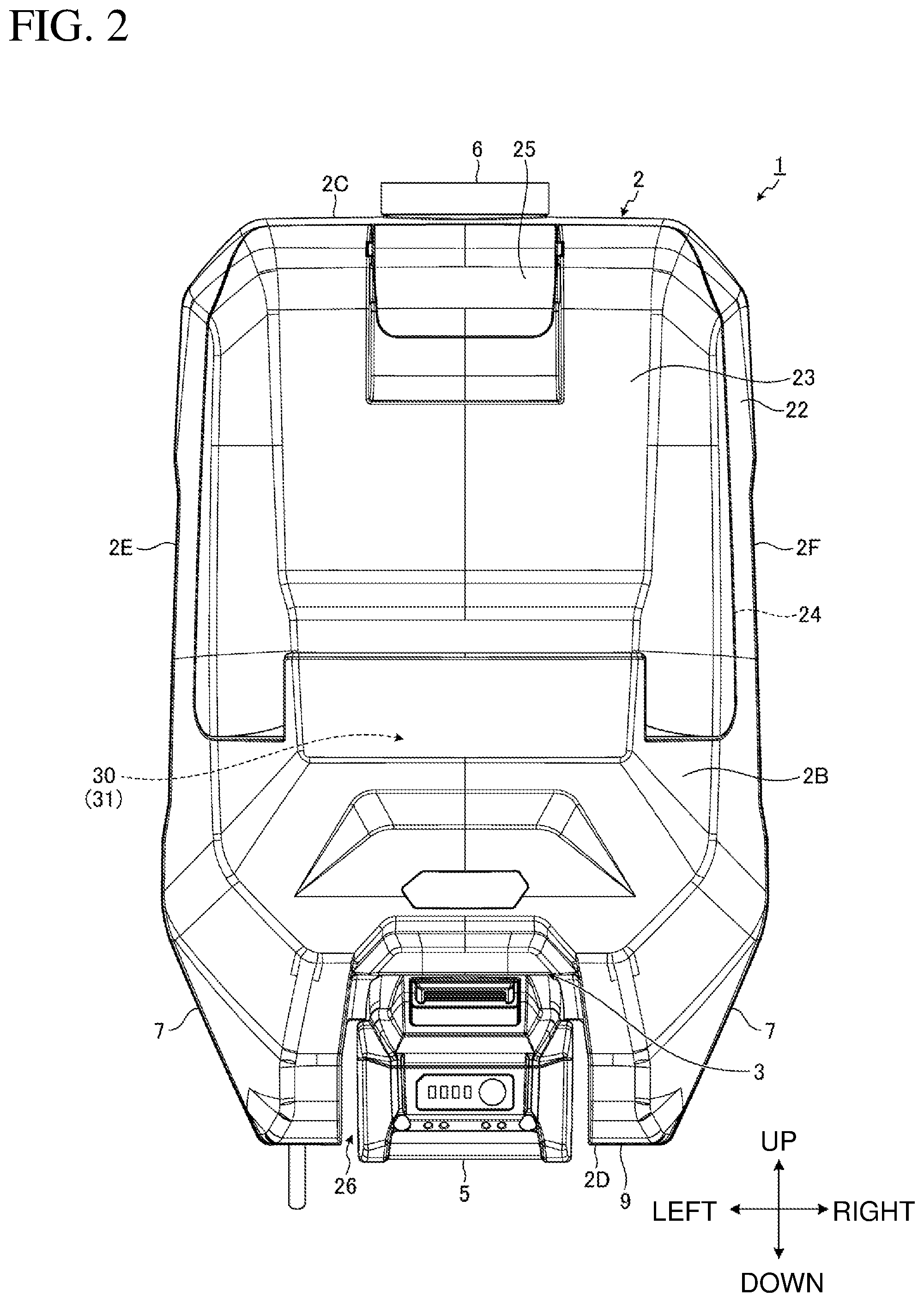 Patent US11793382 Figure 2 – Dust collector