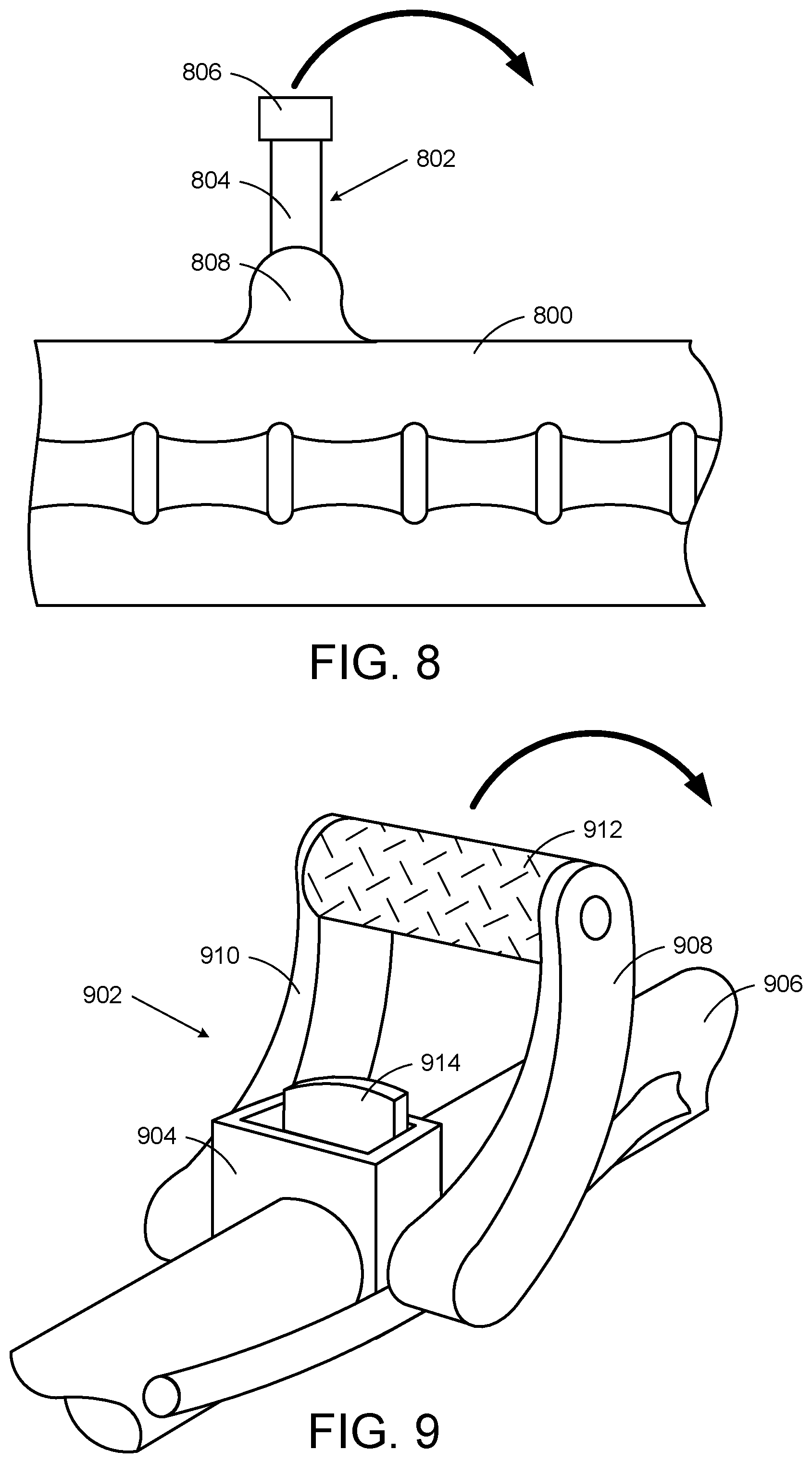 Patent US11793383 Figure 8 – Awning cleaning tool