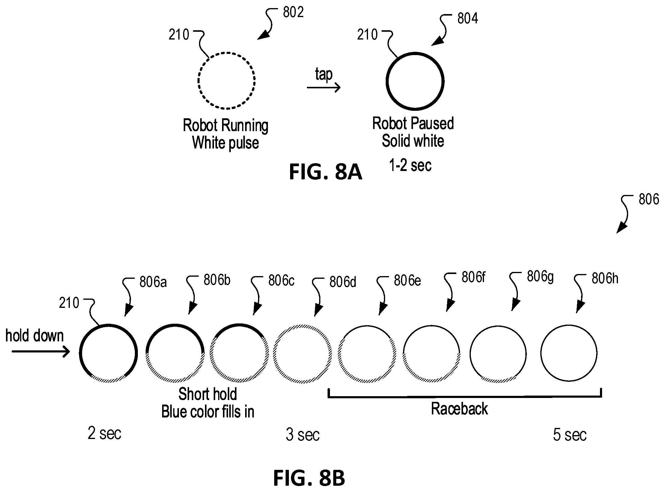 Patent US11793384 Figure 11 – User interfaces for autonomous cleaning robots