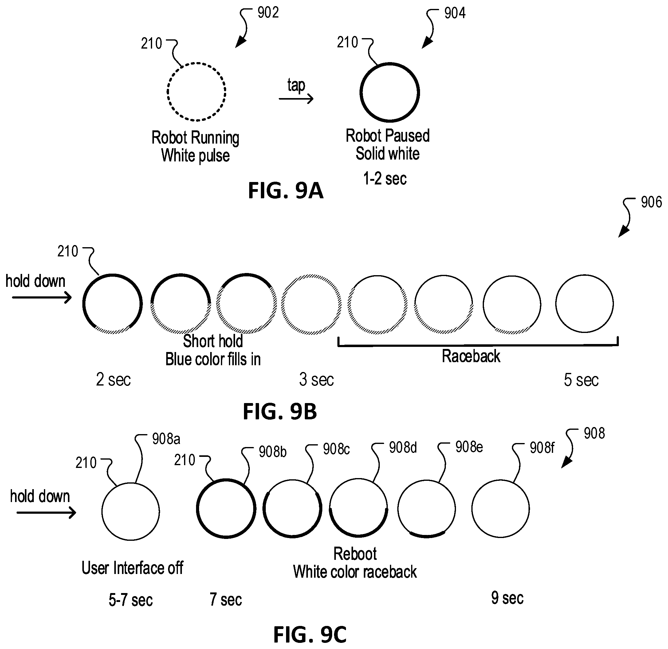 Patent US11793384 Figure 12 – User interfaces for autonomous cleaning robots
