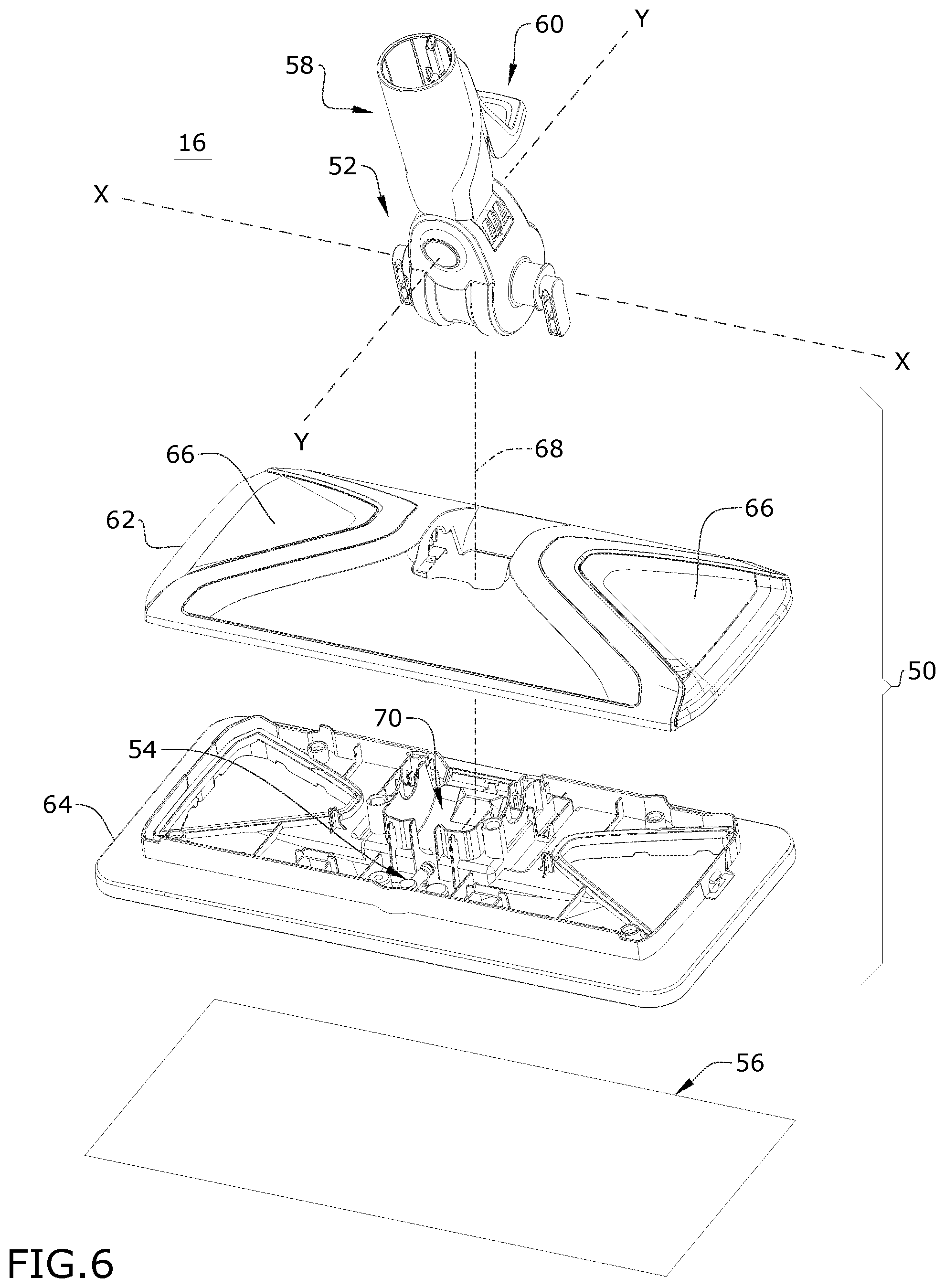 Patent US11793386 Figure 4 – Steam cleaning apparatus
