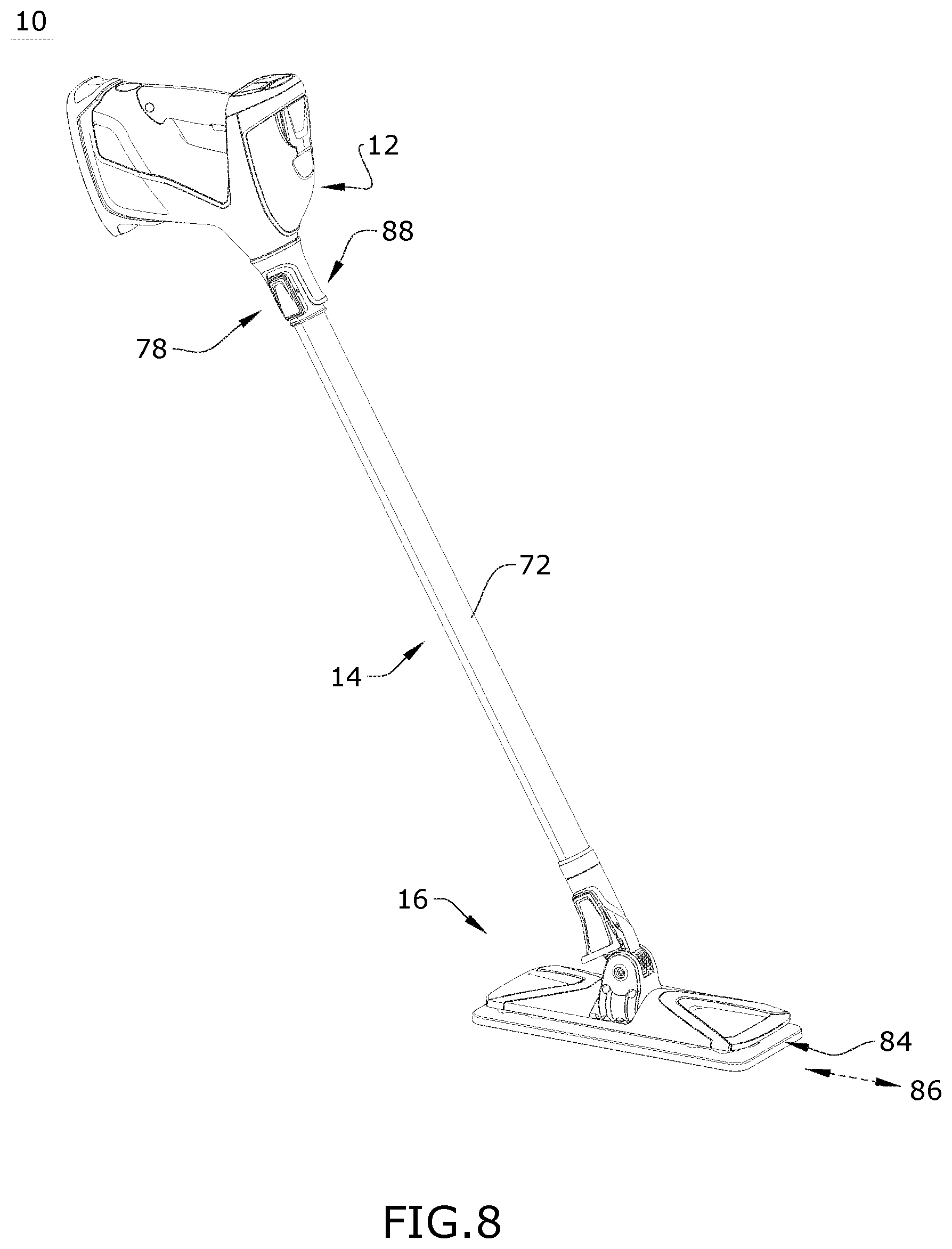 Patent US11793386 Figure 6 – Steam cleaning apparatus