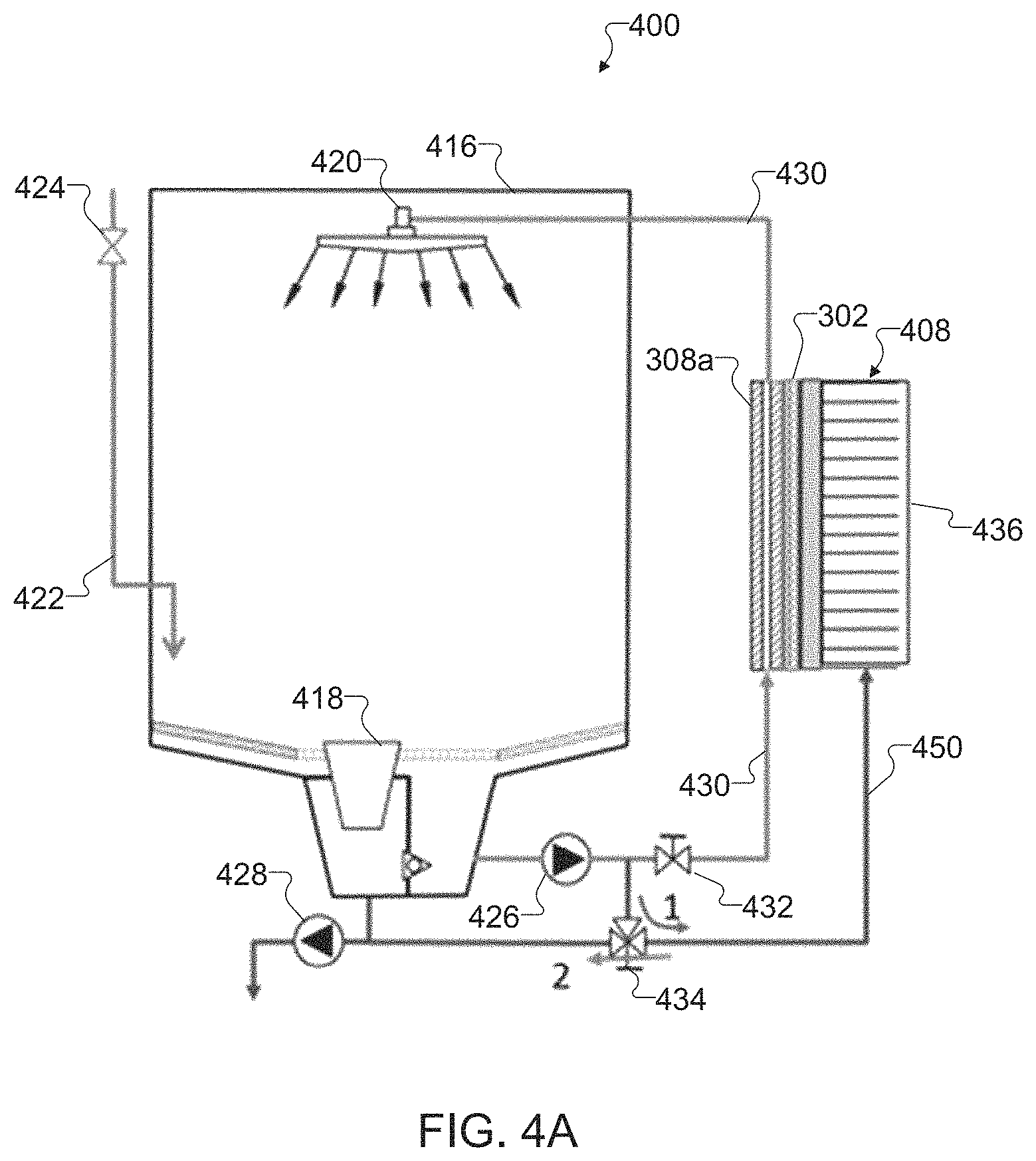 Patent US11793388 Figure 4 – Thermoelectric heat pump recovery and dish drying system for domestic dishwasher