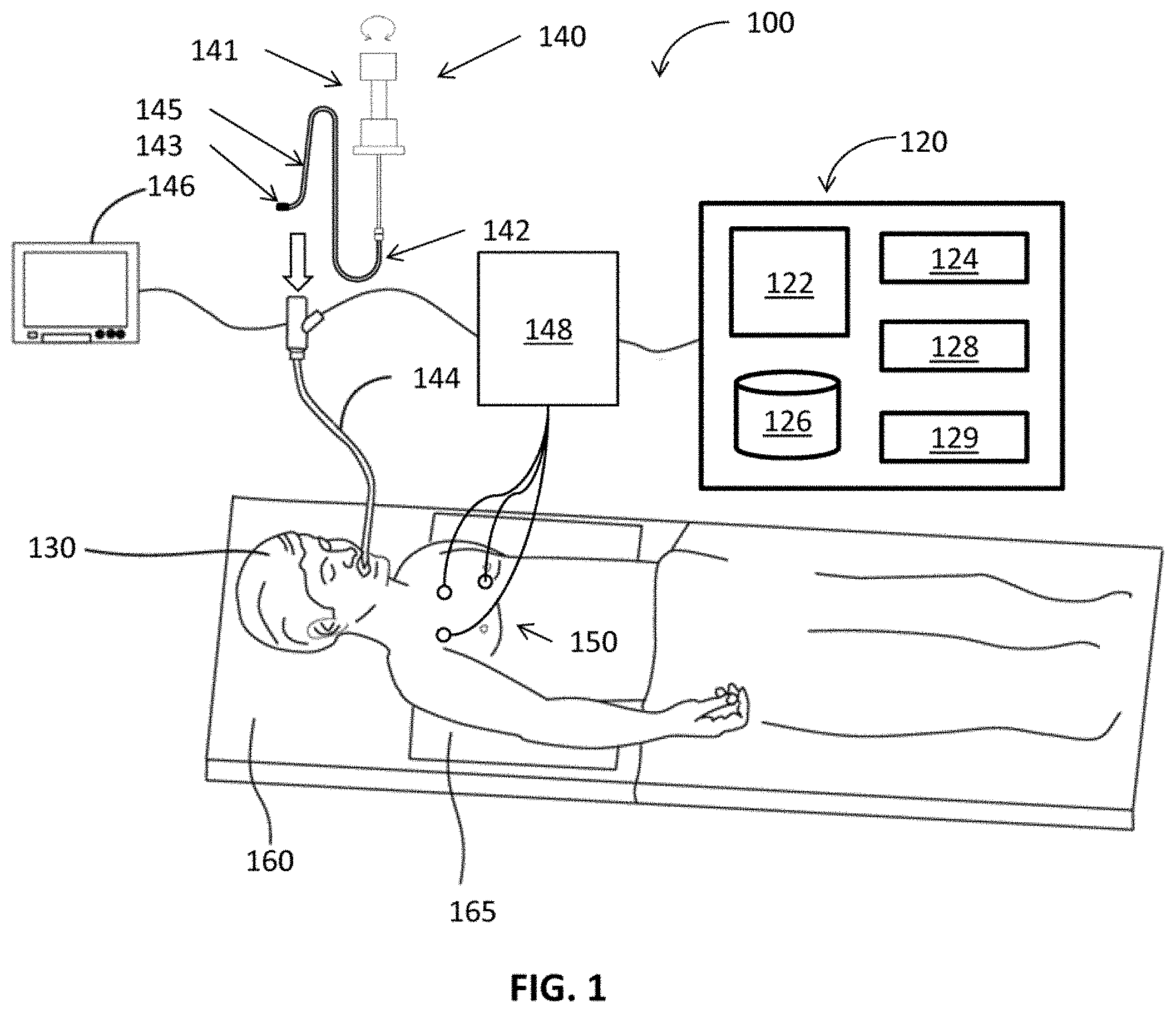 Patent US11793389 Figure 1 – Intelligent display