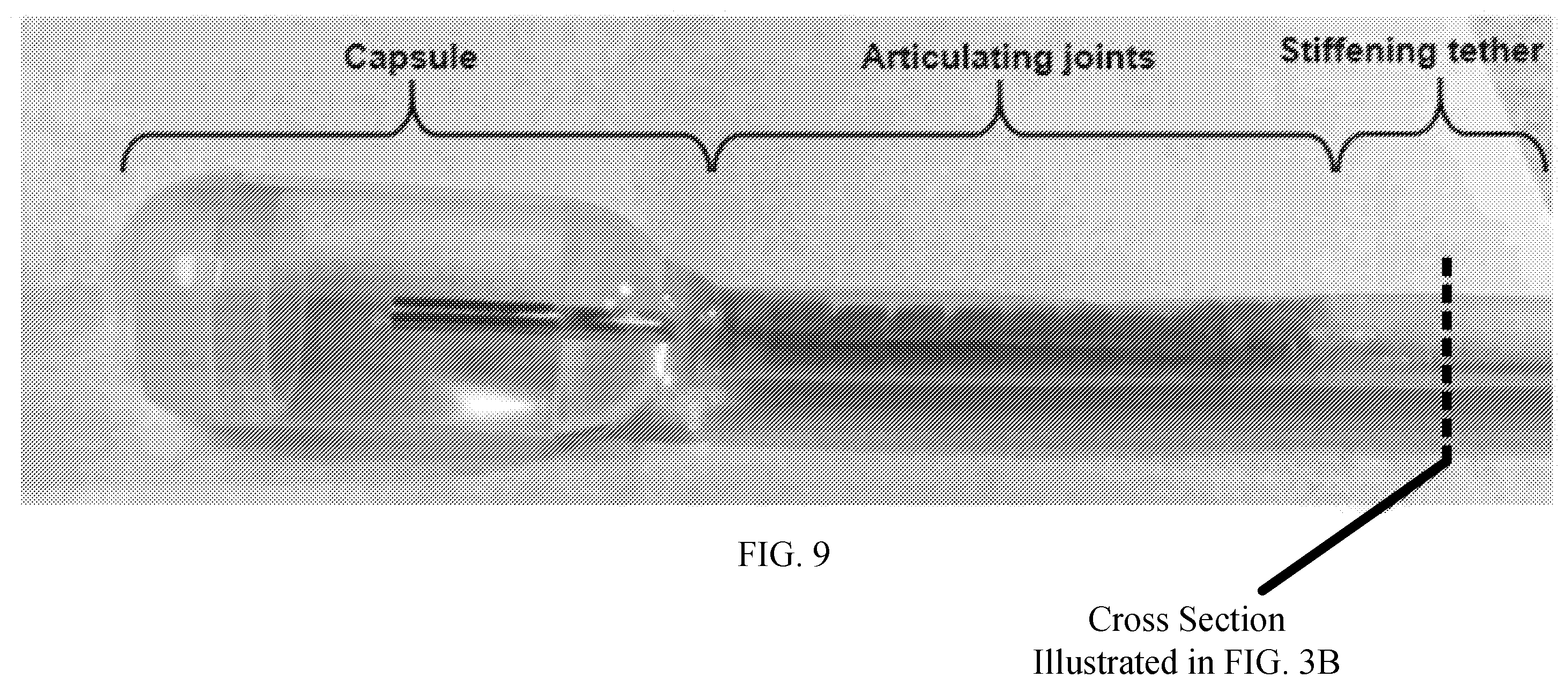 Patent US11793396 Figure 8 – Devices, systems, and methods for advancing and positioning tethered capsule microendoscopes
