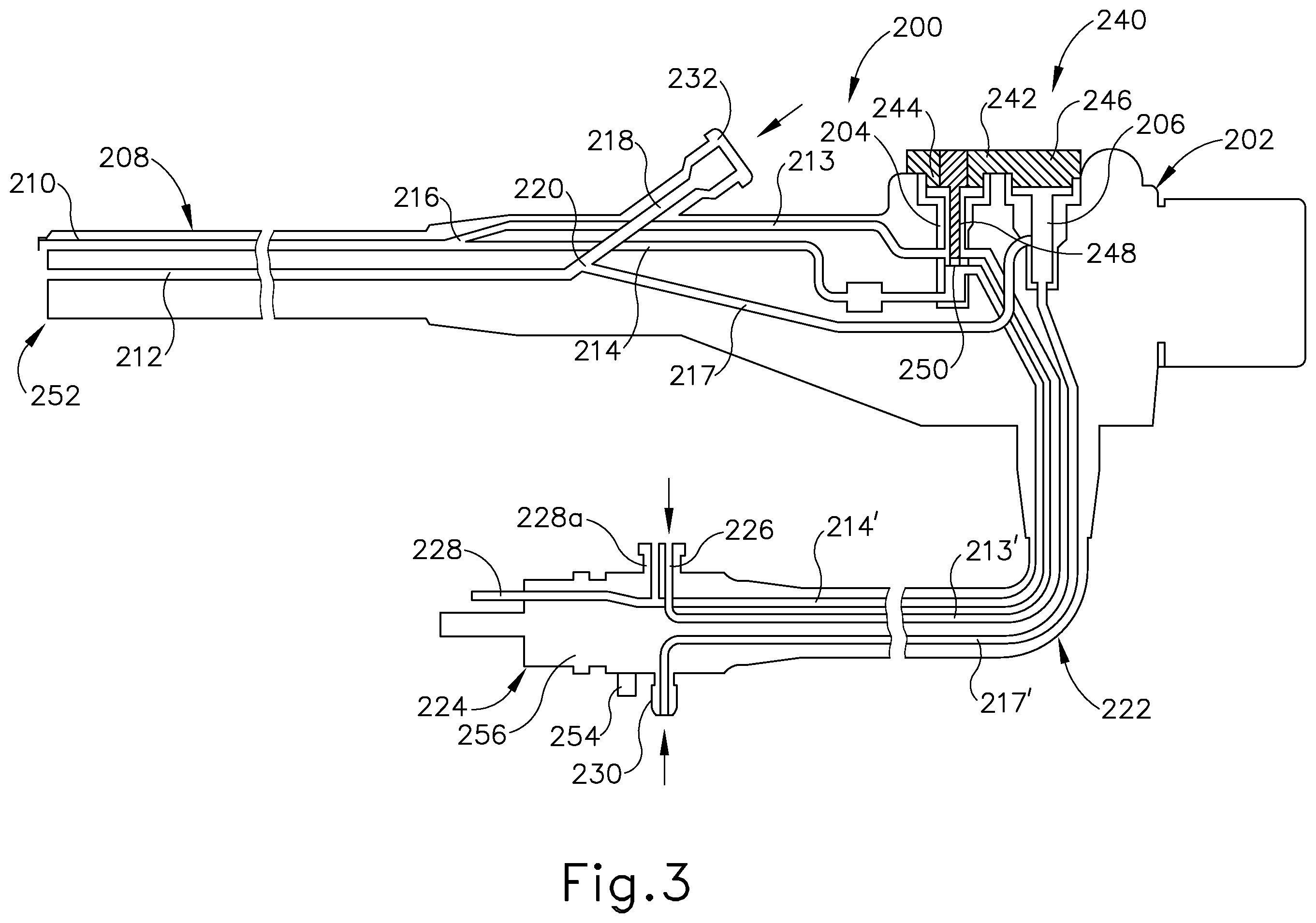 Patent US11793401 Figure 3 – Apparatus and method to asynchronously fill and purge channels of endoscope simultaneously