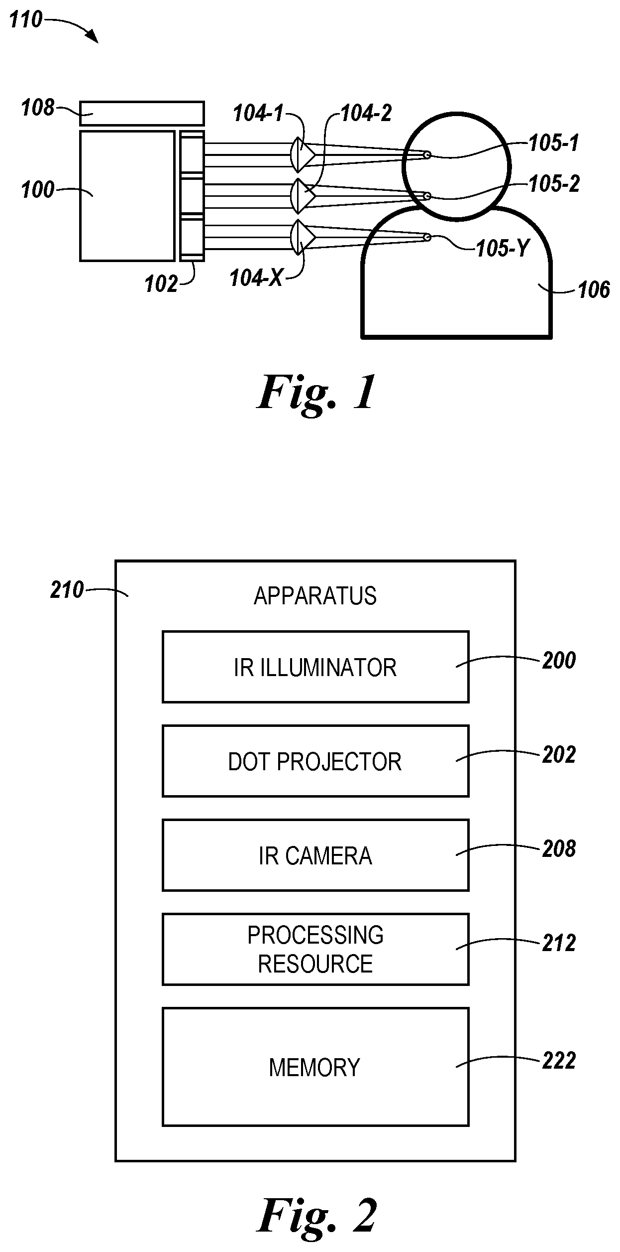 Patent US11793407 Figure 1 – Determining biometric data using an array of infrared illuminators