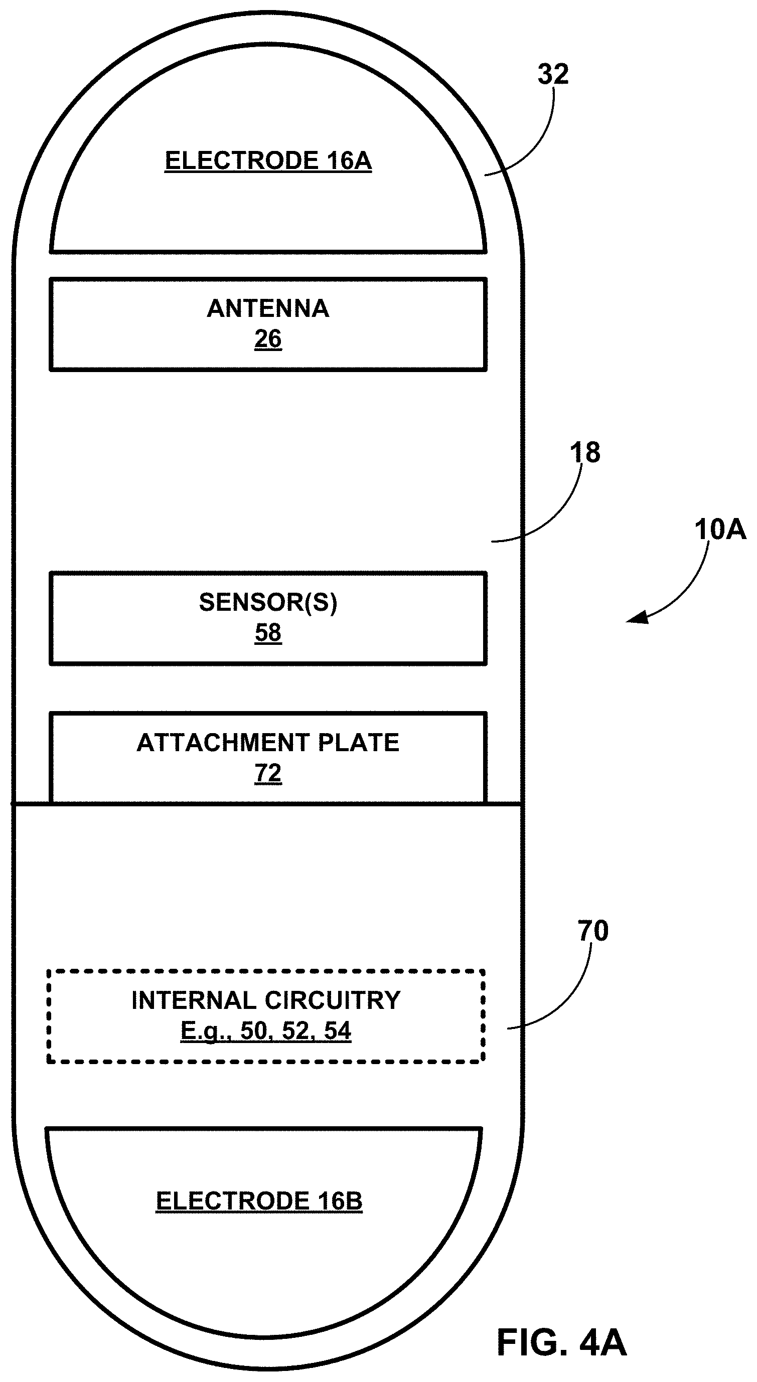 Patent US11793411 Figure 4 – Sensing for heart failure management