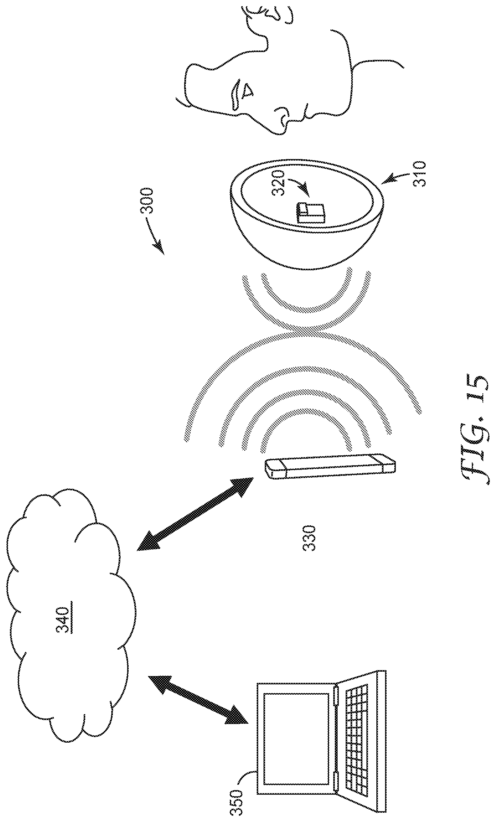 Patent US11793422 Figure 18 – Sensing system for respirator