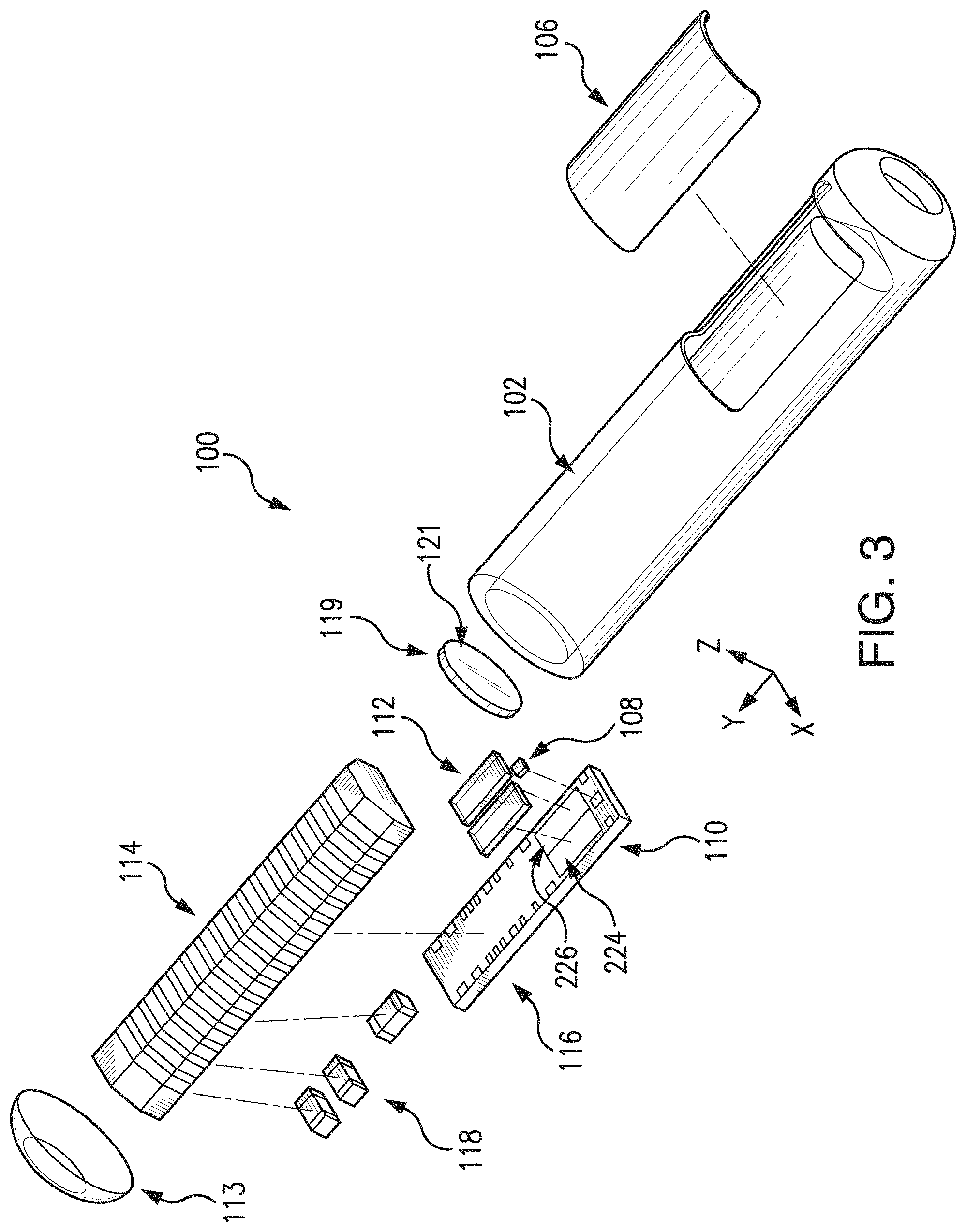 Patent US11793430 Figure 3 – Use of additives, copolymers, and dopants for optical stability of analyte sensing components