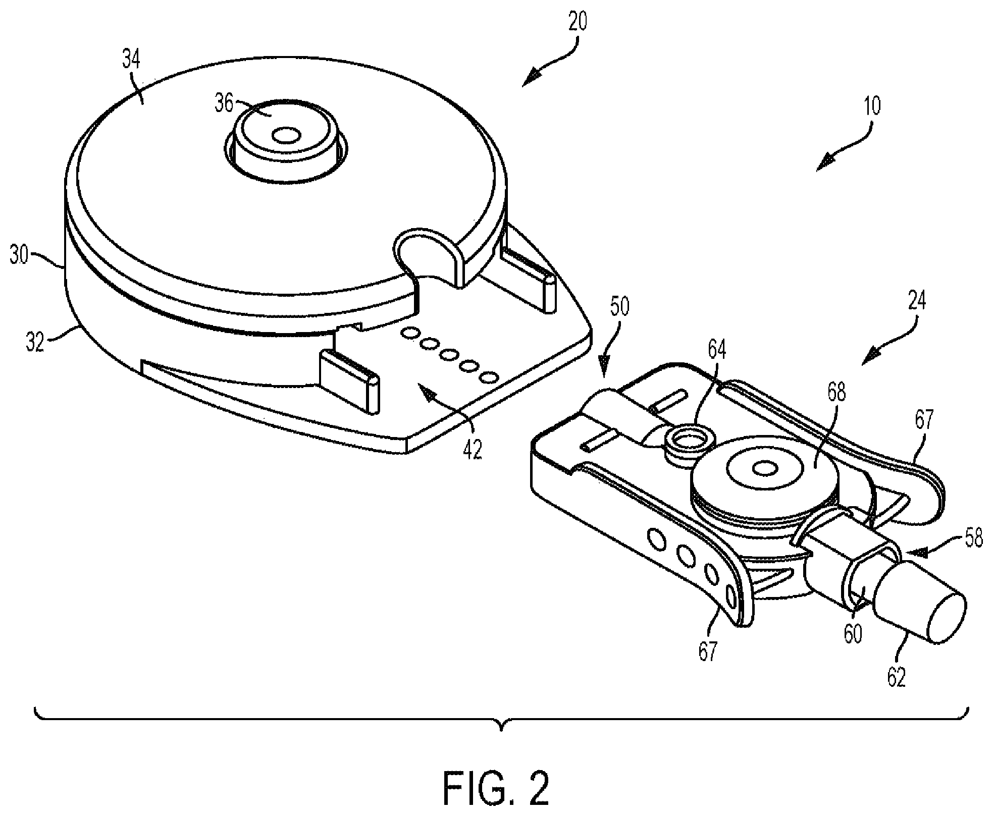 Patent US11793432 Figure 2 – Biological fluid collection device and biological fluid collection system