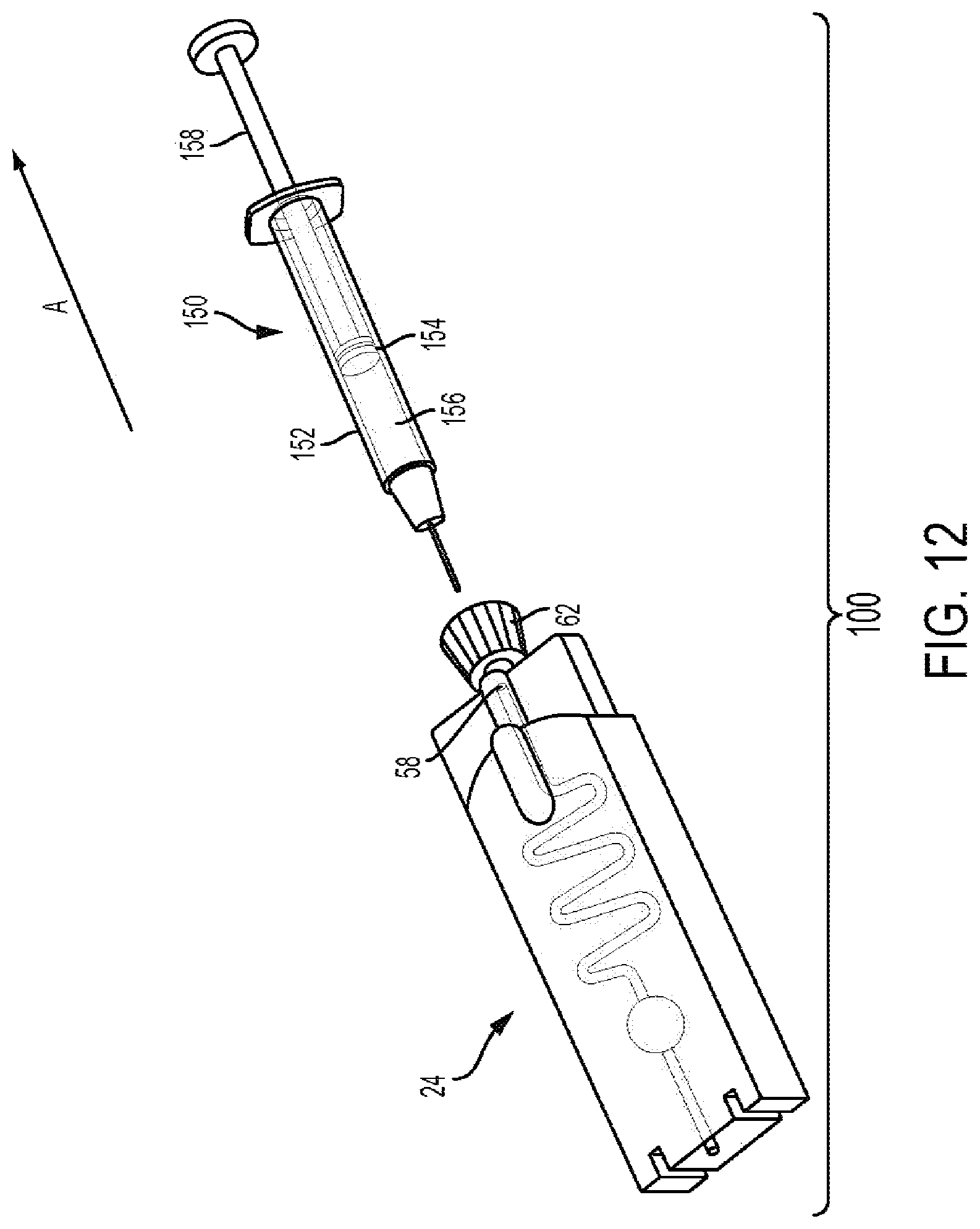 Patent US11793432 Figure 12 – Biological fluid collection device and biological fluid collection system