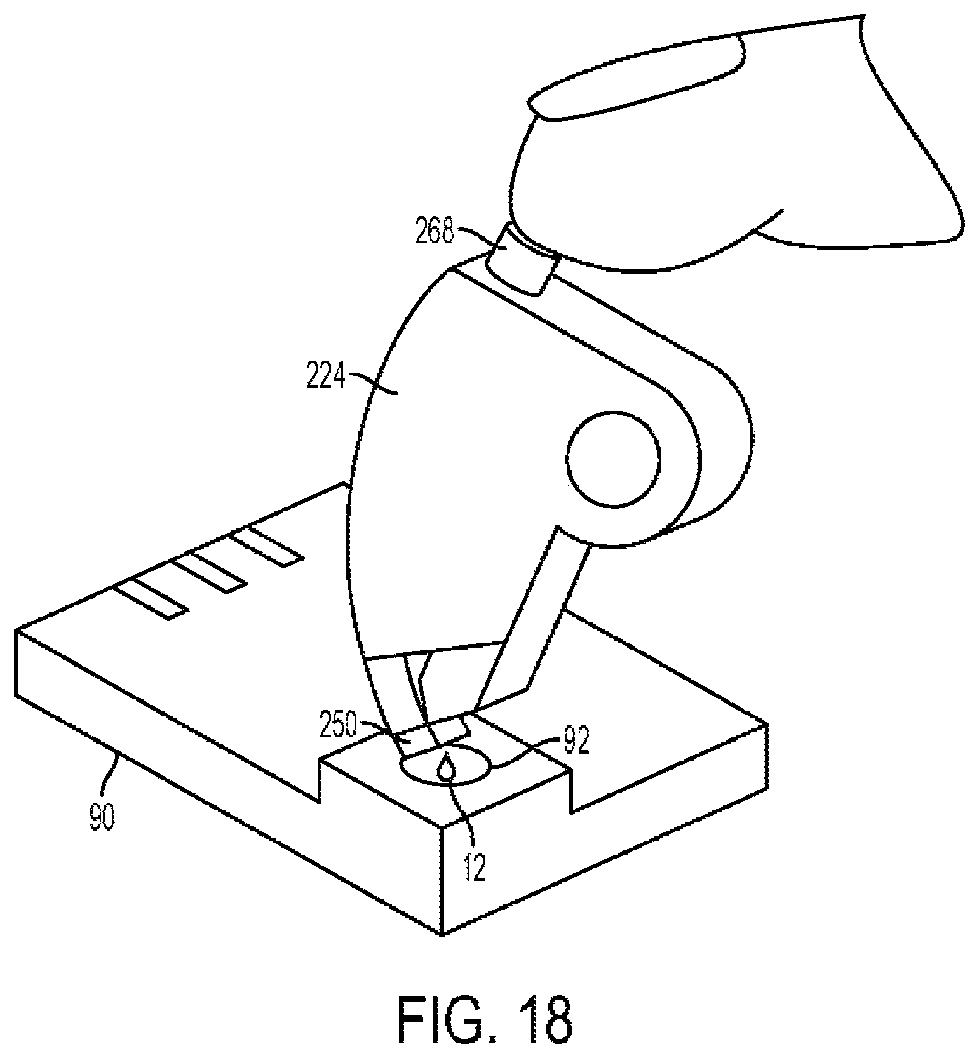 Patent US11793432 Figure 18 – Biological fluid collection device and biological fluid collection system