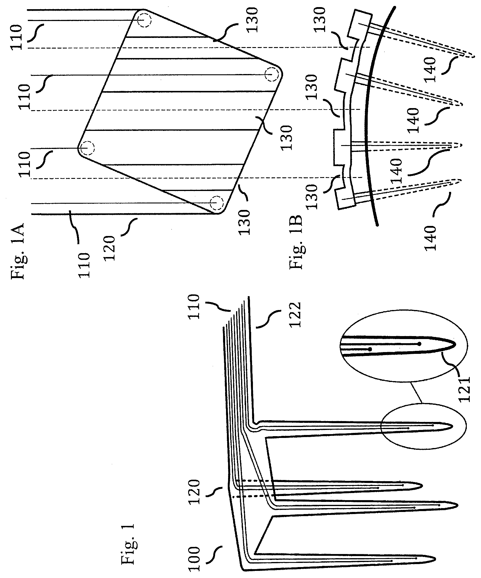 Patent US11793437 Figure 1 – Neural interface device and insertion tools