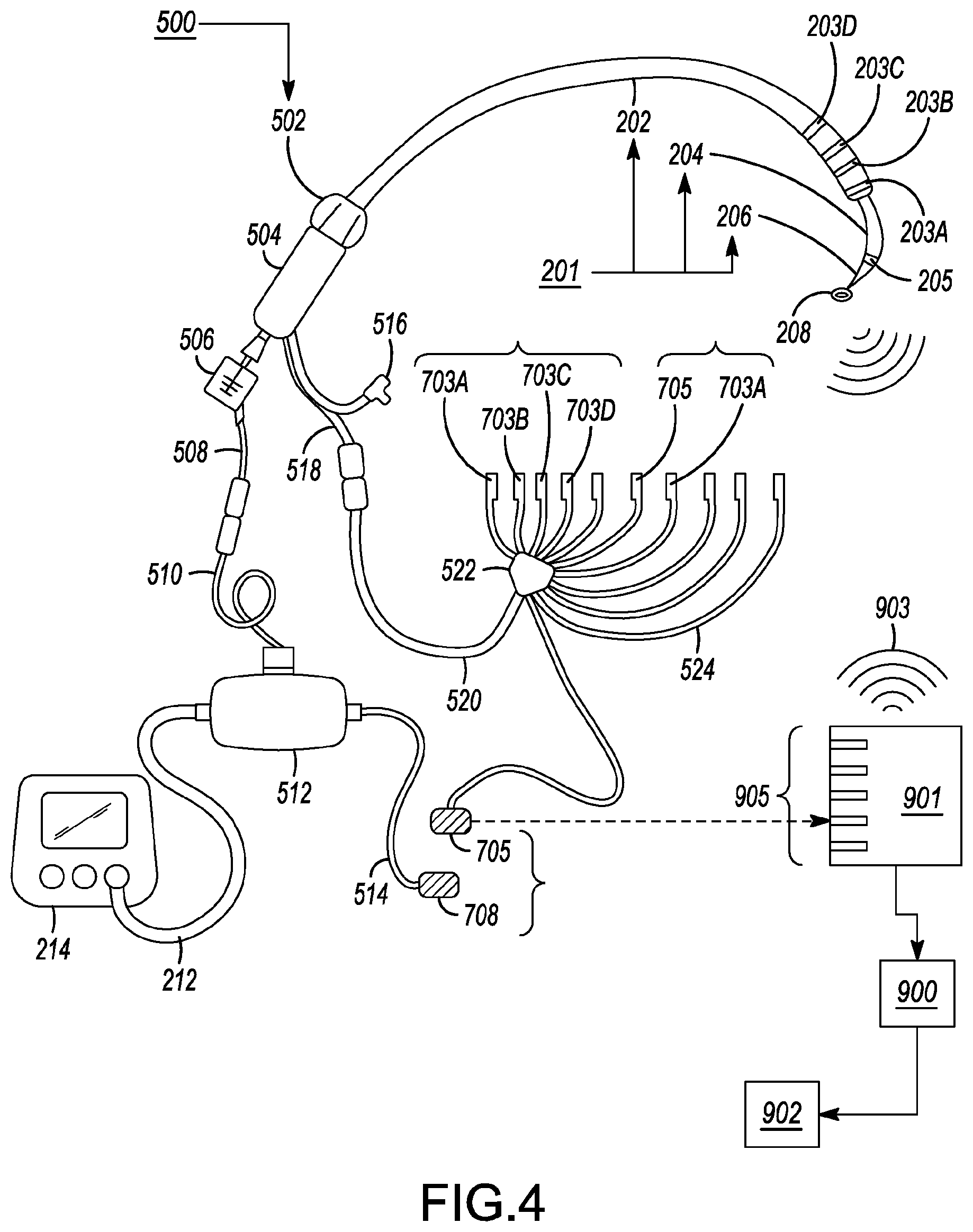 Patent US11793446 Figure 2 – Electroanatomical mapping system with visualization of energy-delivery and elongated needle assemblies