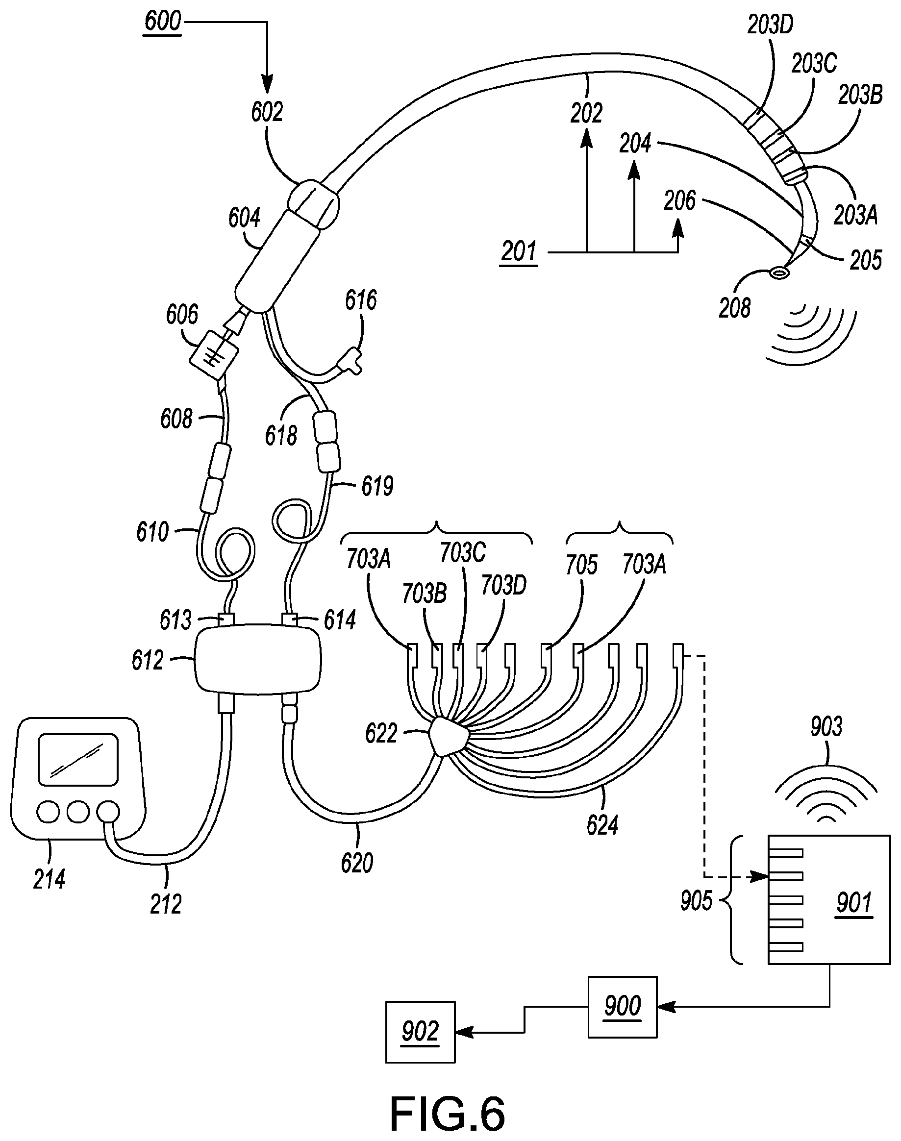 Patent US11793446 Figure 4 – Electroanatomical mapping system with visualization of energy-delivery and elongated needle assemblies