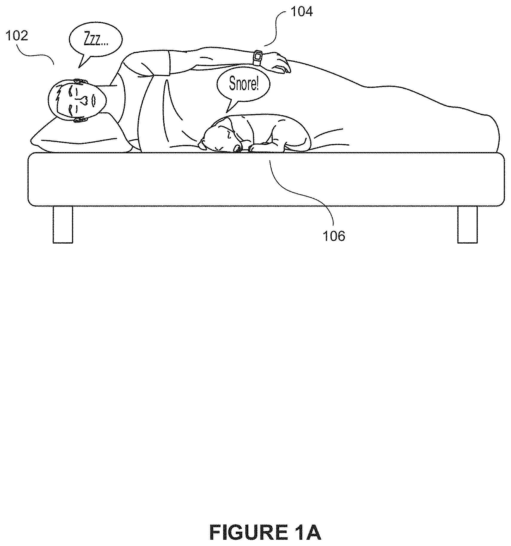 Patent US11793453 Figure 1 – Detecting and measuring snoring