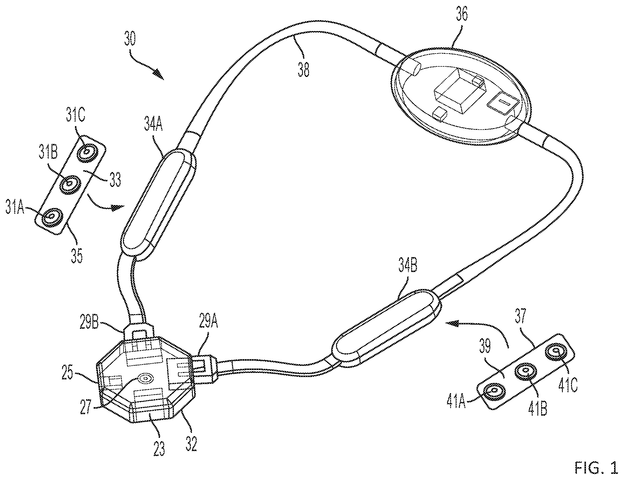 Patent US11793460 Figure 1 – Body-worn sensor for characterizing patients with heart failure