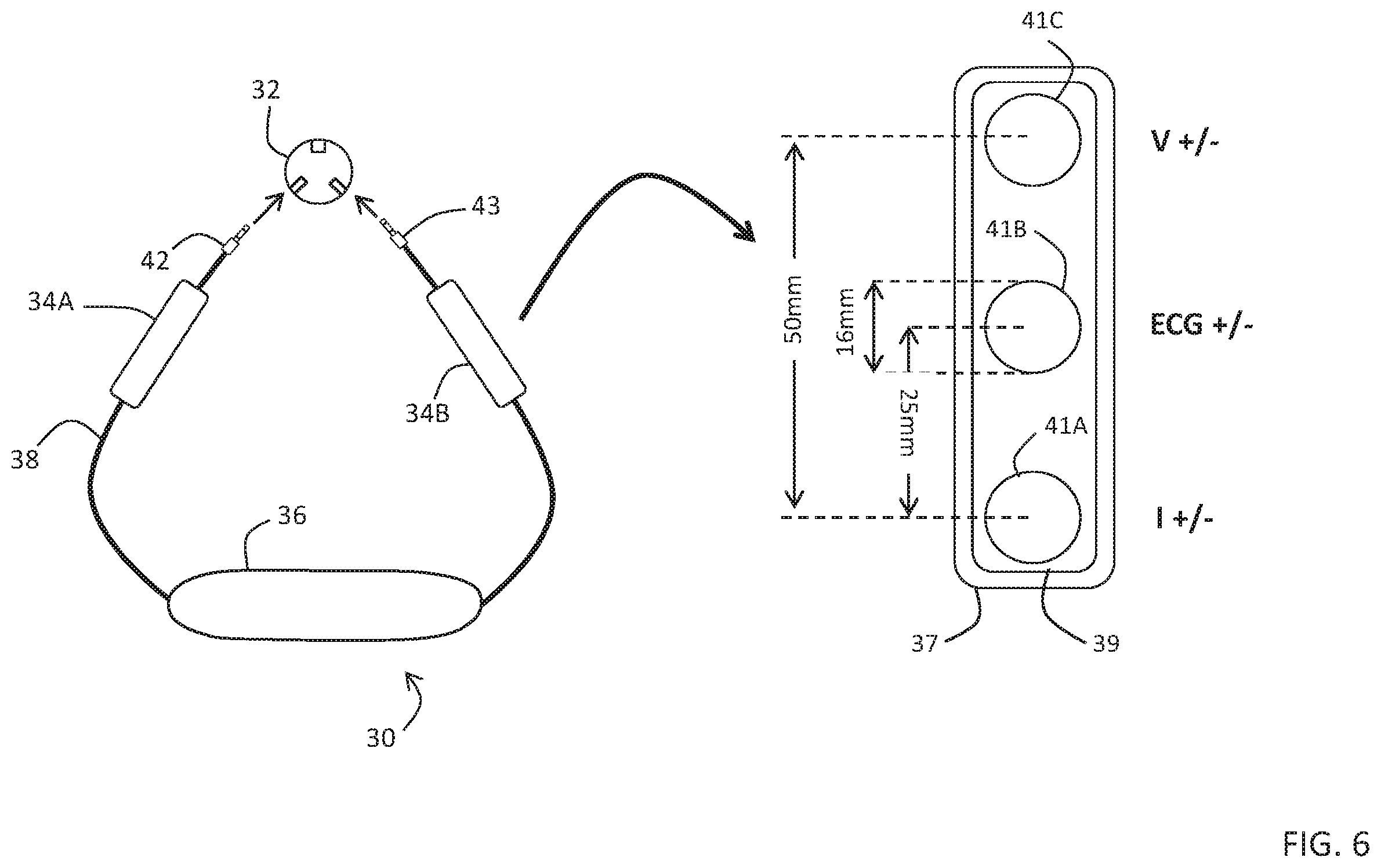 Patent US11793460 Figure 6 – Body-worn sensor for characterizing patients with heart failure