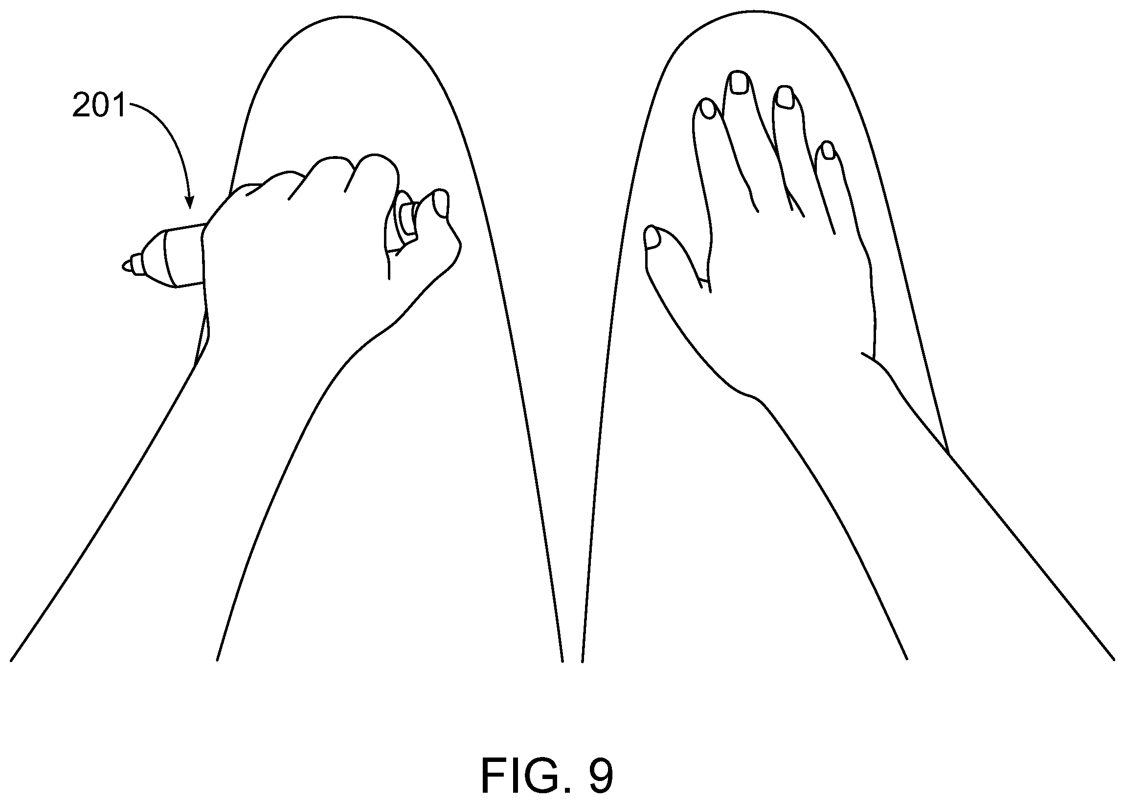 Patent US11793464 Figure 9 – Handheld stylus and base and methods of use
