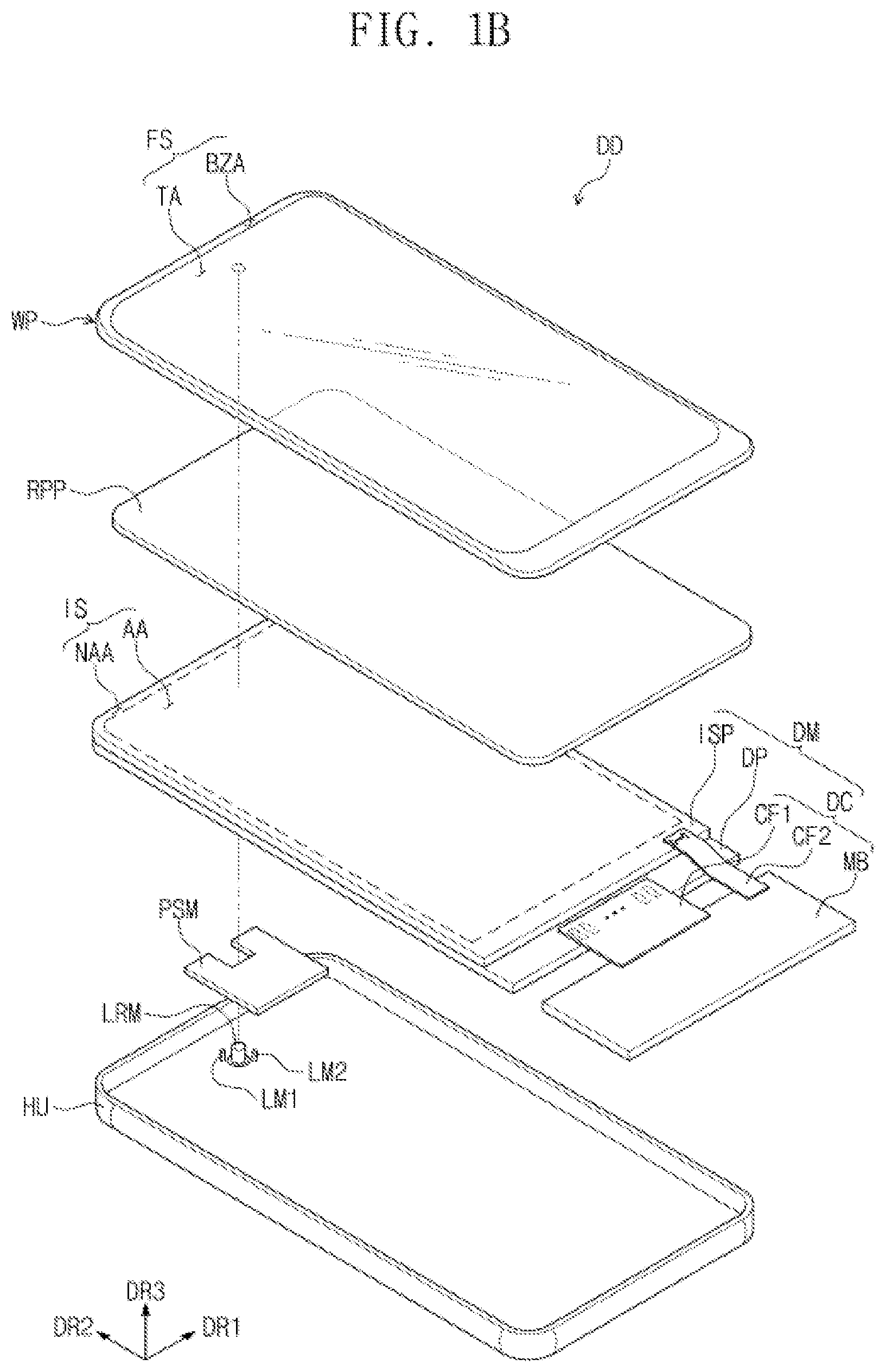 Patent US11793465 Figure 2 – Display device including biometric sensor and operating method thereof
