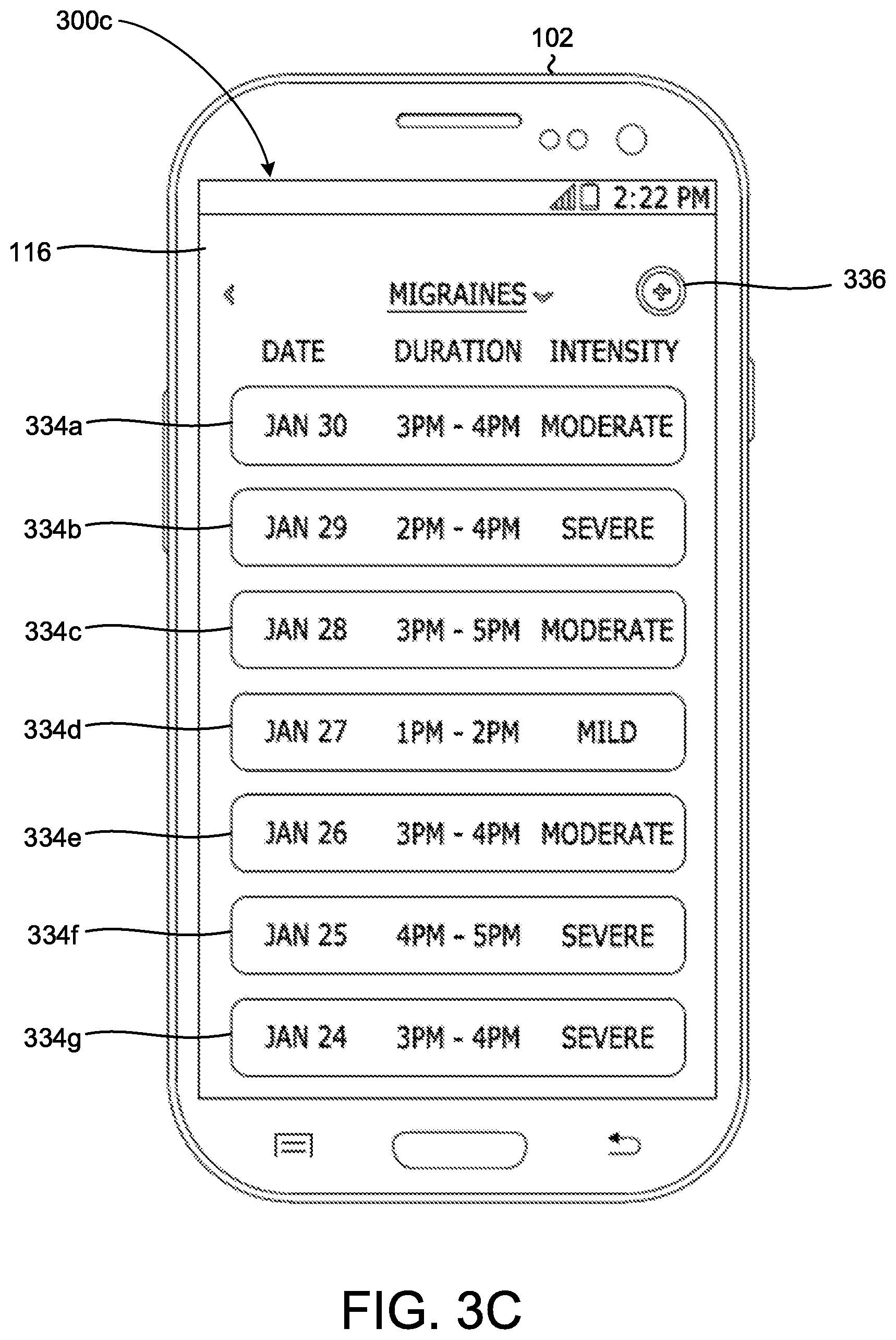 Patent US11793472 Figure 5 – Systems and methods for the treatment of symptoms associated with migraines
