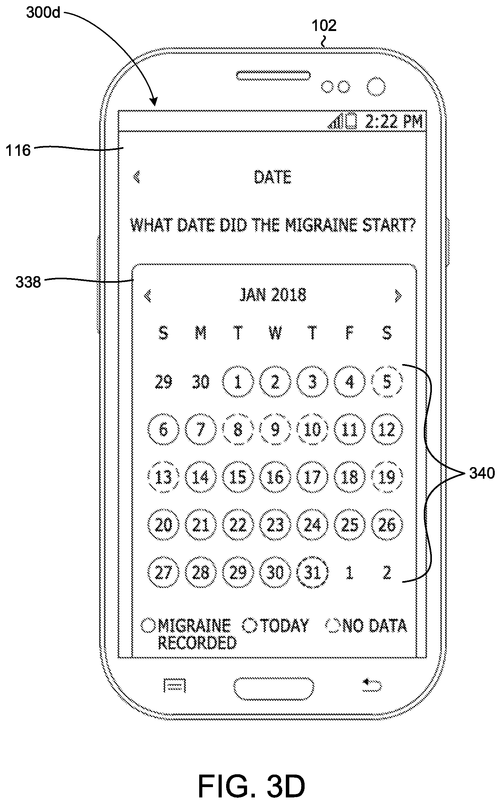 Patent US11793472 Figure 6 – Systems and methods for the treatment of symptoms associated with migraines