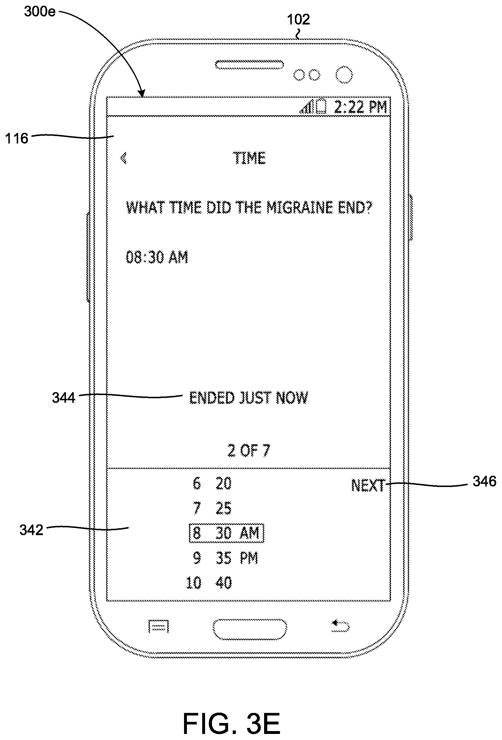 Patent US11793472 Figure 7 – Systems and methods for the treatment of symptoms associated with migraines