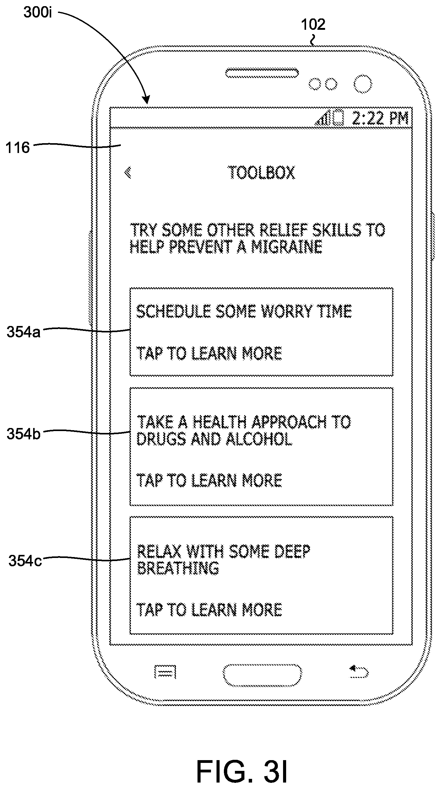 Patent US11793472 Figure 11 – Systems and methods for the treatment of symptoms associated with migraines