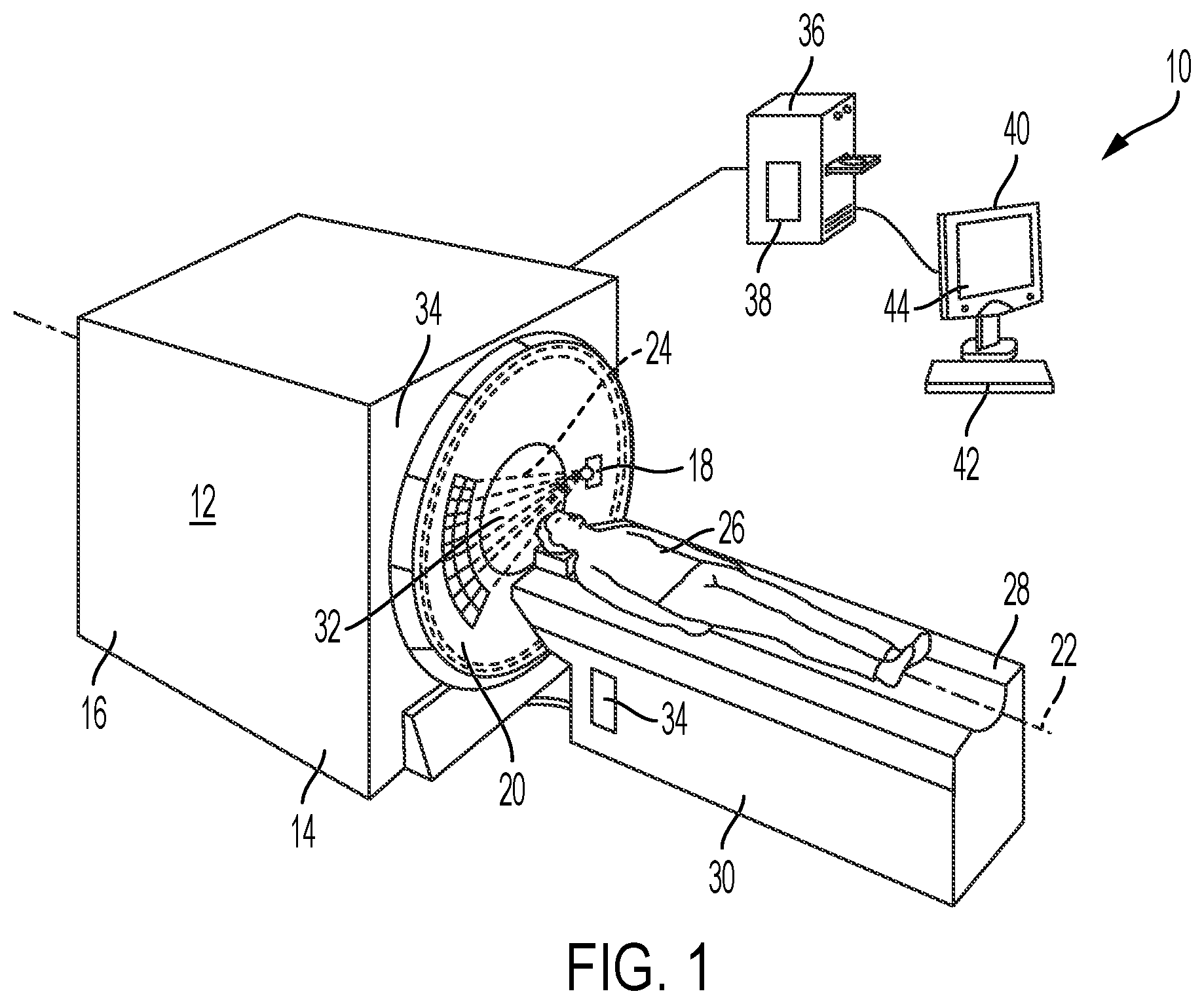 Patent US11793474 Figure 1 – Lighting arrangement for a medical imaging system