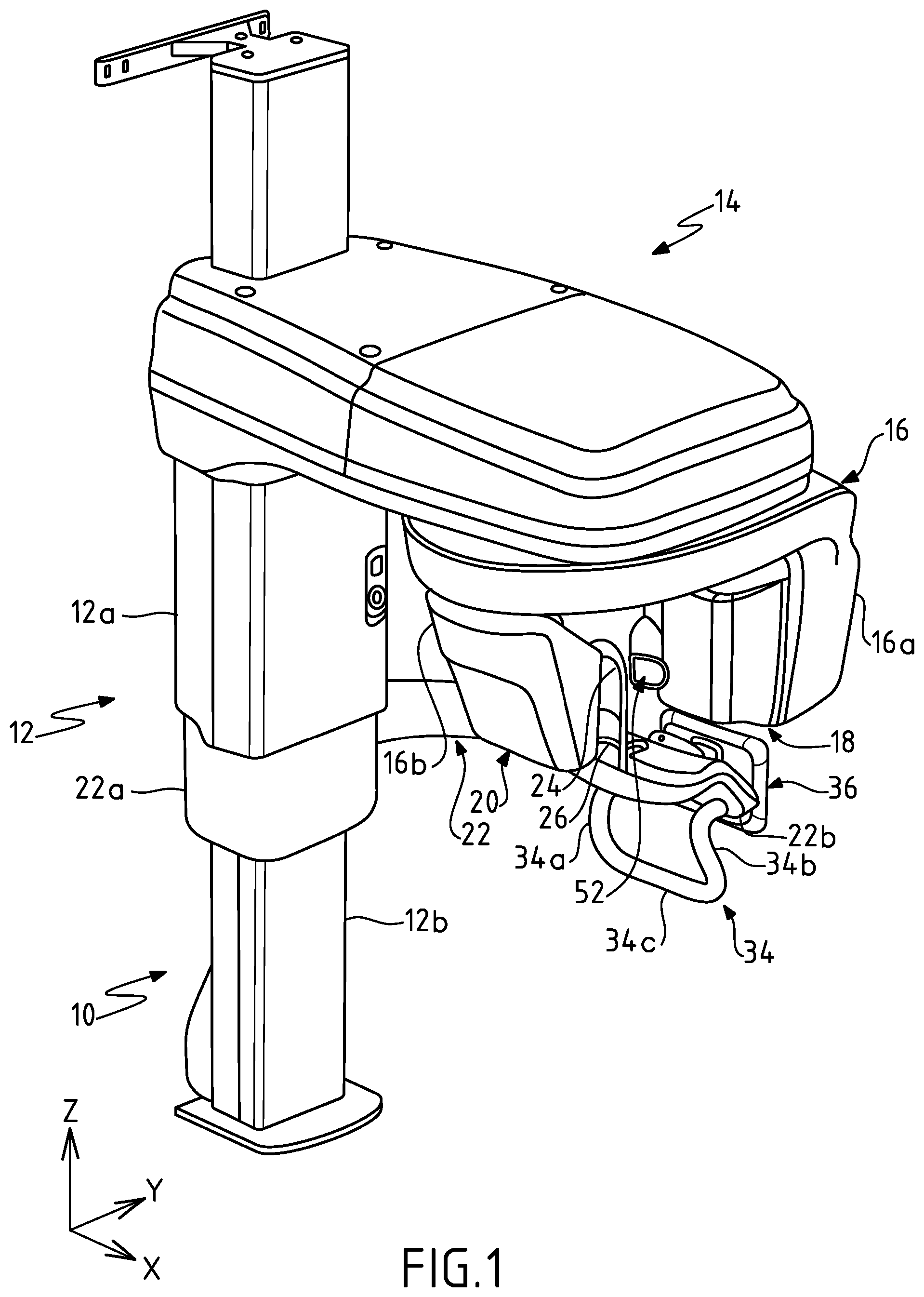 Patent US11793475 Figure 1 – Method and system for obtaining operating parameters for 3D x ray acquisition