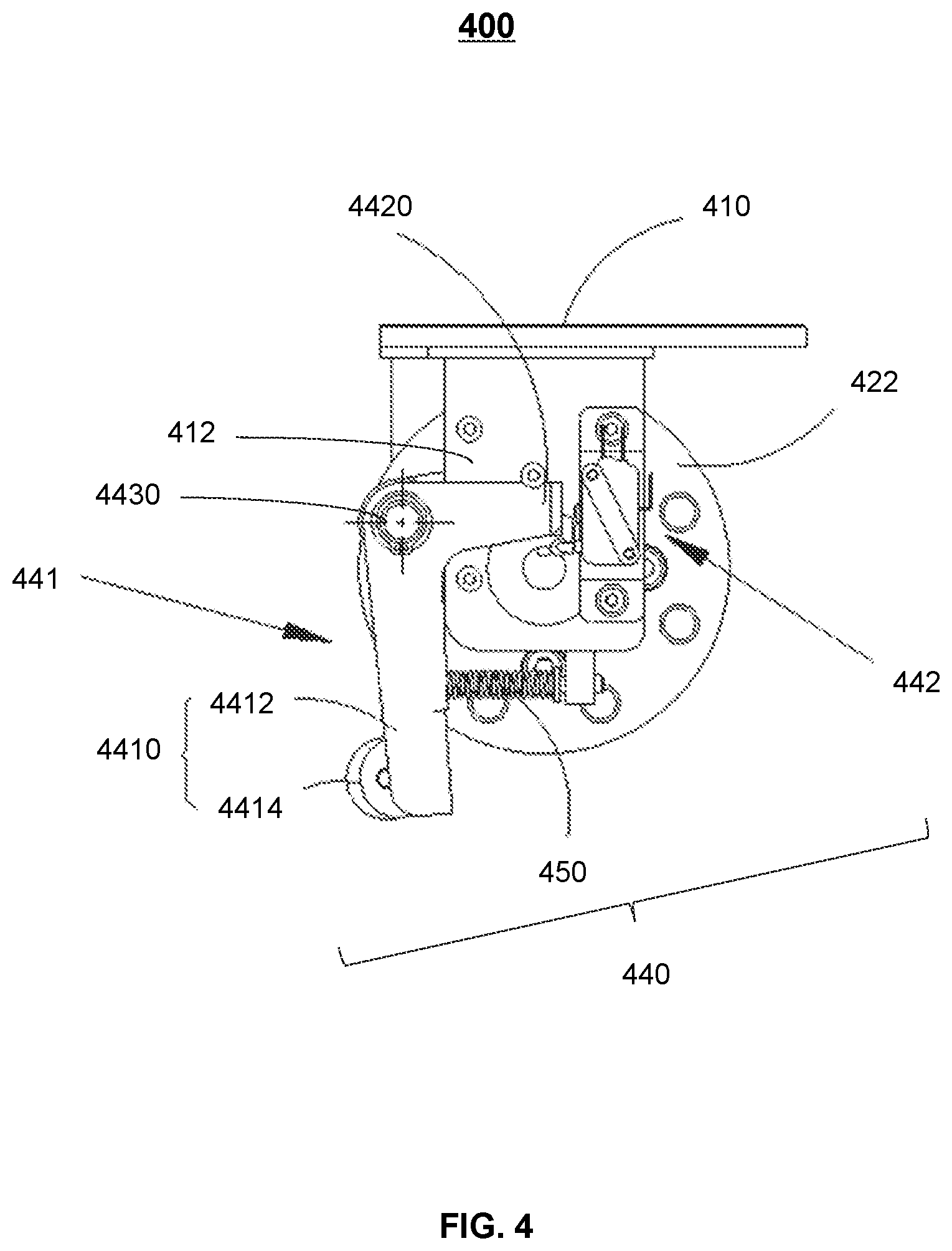 Patent US11793480 Figure 4 – Systems and methods for moving a component of an x-ray machine