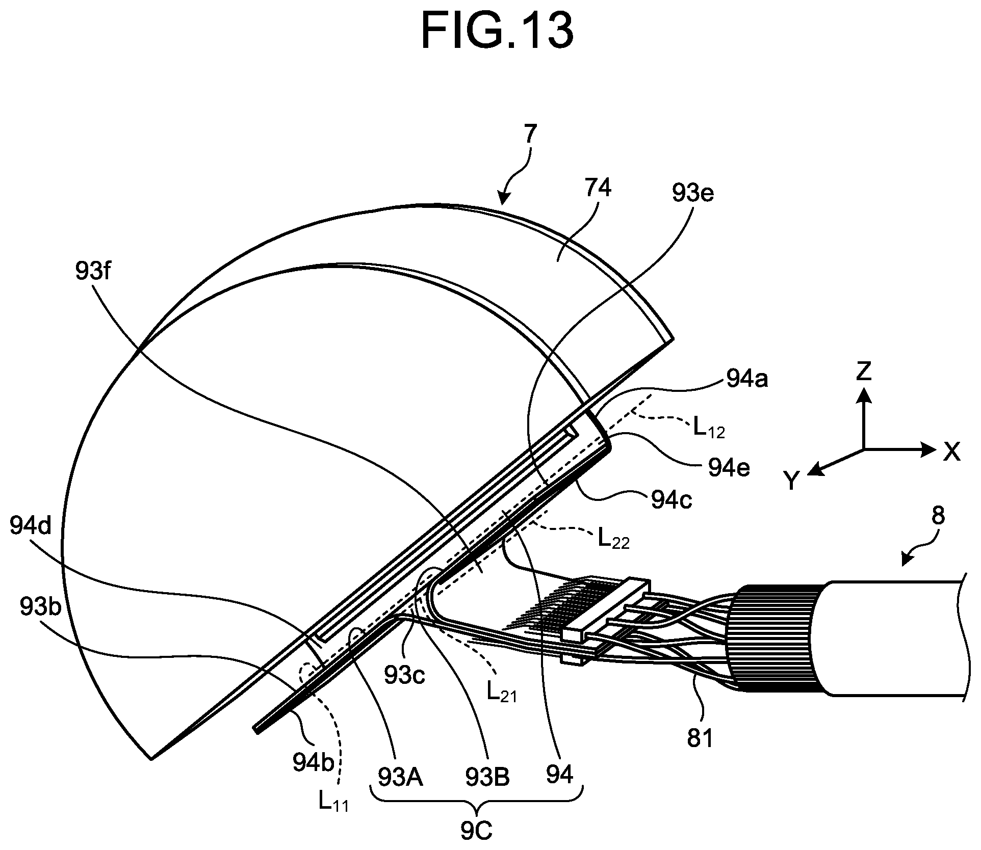 Patent US11793489 Figure 9 – Ultrasound endoscope with flexure relay substrate