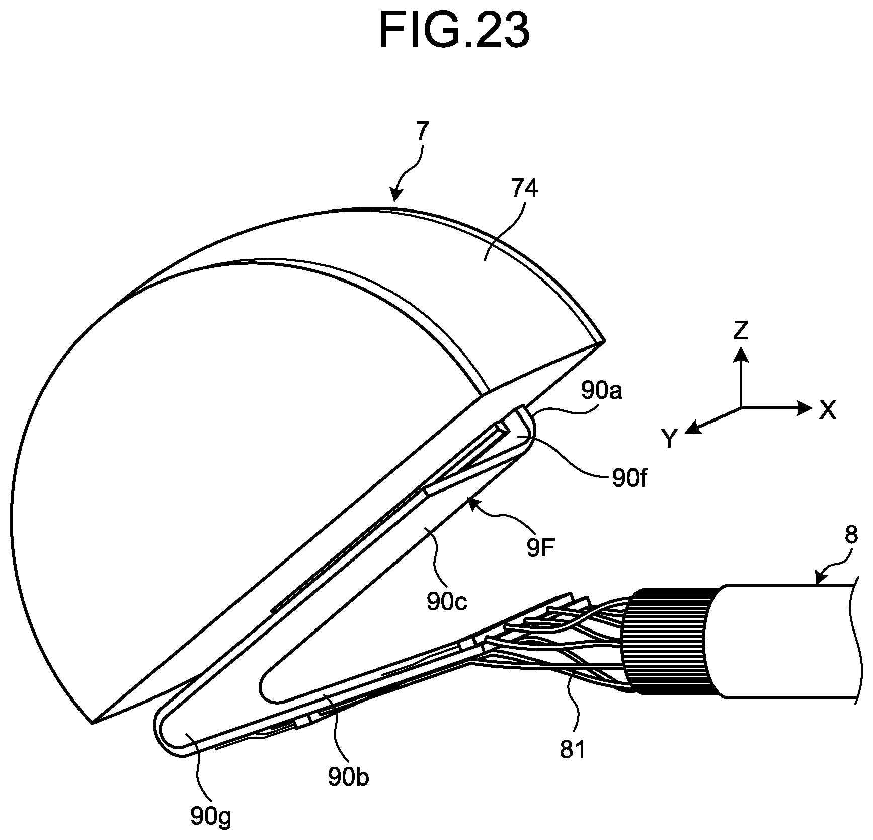 Patent US11793489 Figure 17 – Ultrasound endoscope with flexure relay substrate