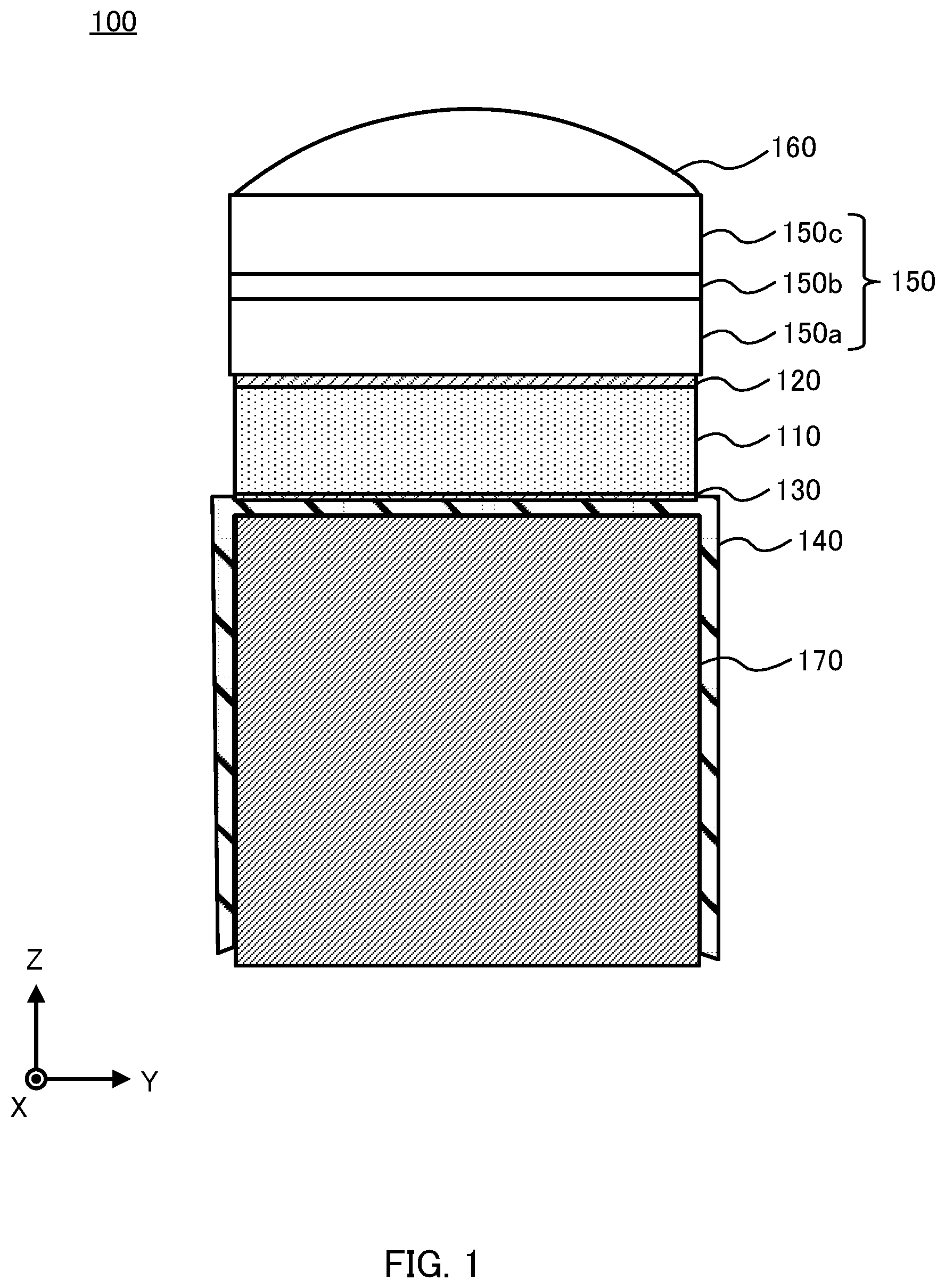Patent US11793494 Figure 1 – Ultrasound probe, ultrasound diagnostic apparatus, and method for producing backing material