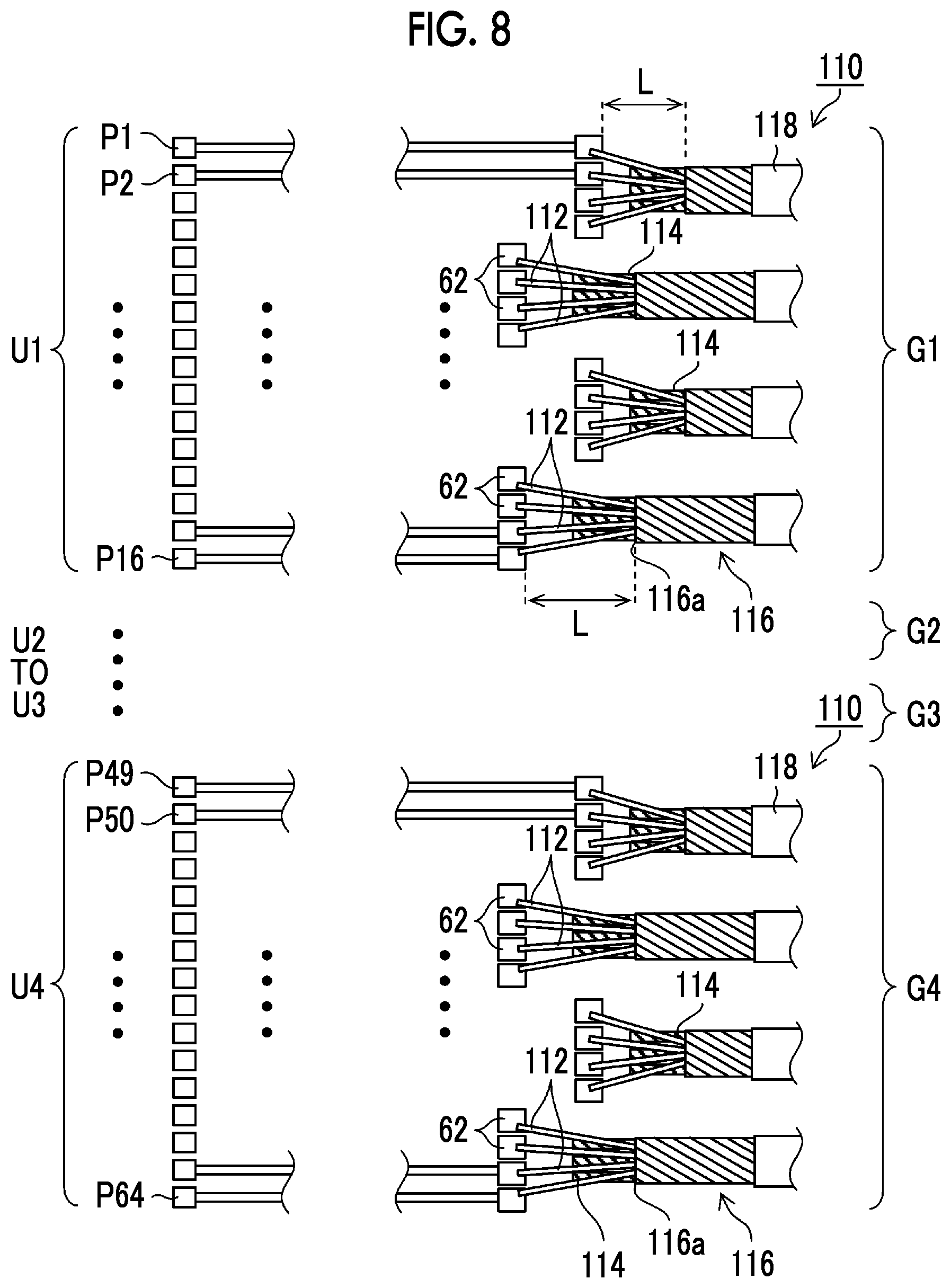 Patent US11793495 Figure 8 – Ultrasound endoscope for suppressing image quality deterioration by dividing ultrasound transducers into drive units