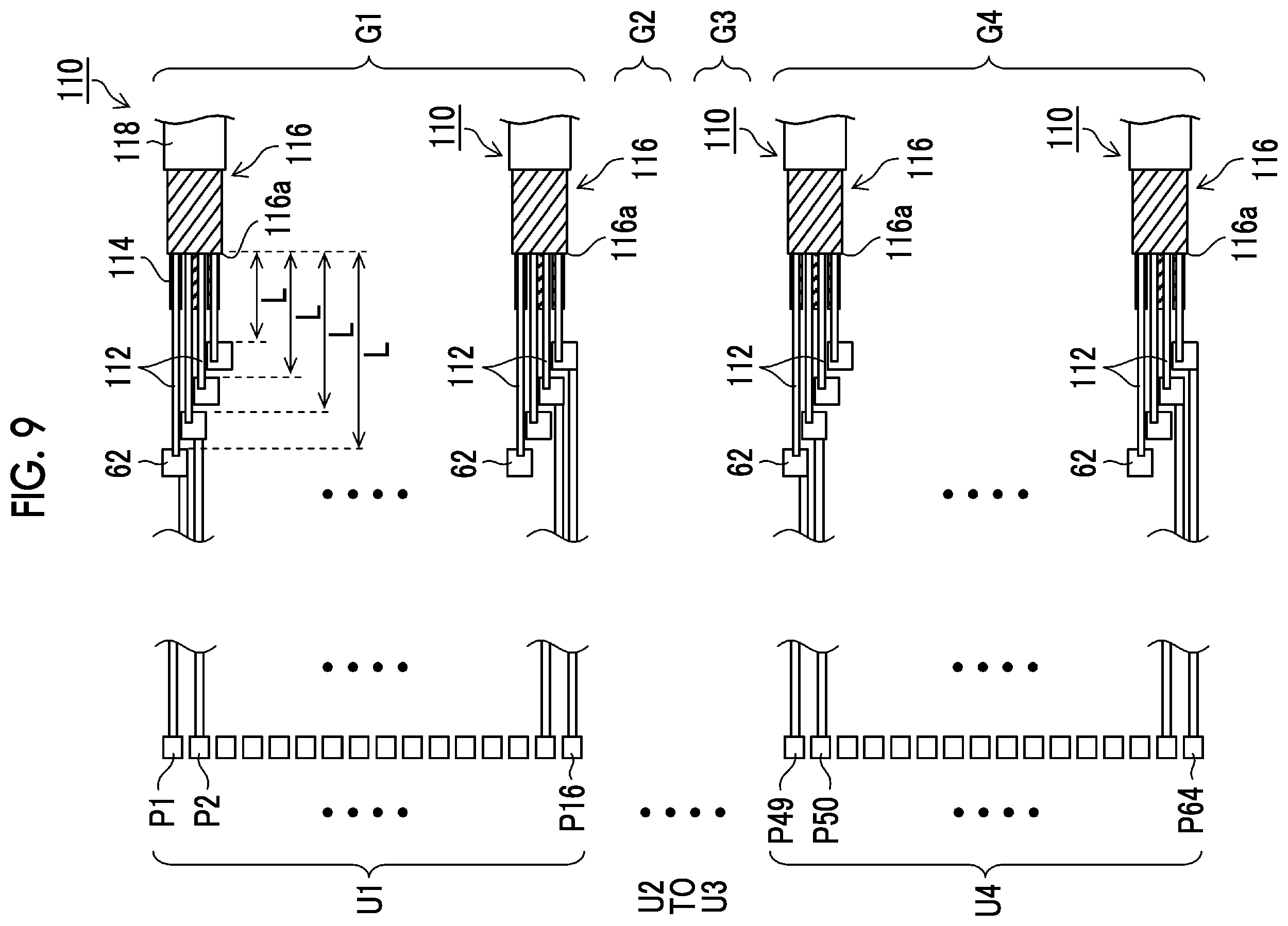 Patent US11793495 Figure 9 – Ultrasound endoscope for suppressing image quality deterioration by dividing ultrasound transducers into drive units