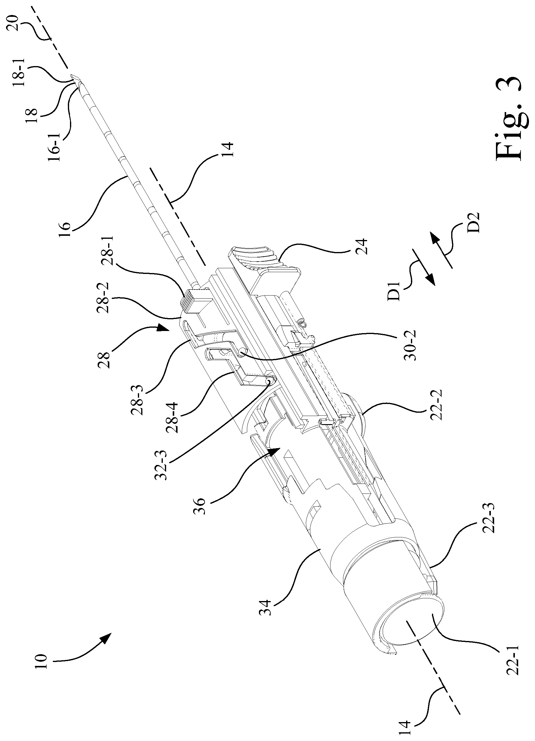 Patent US11793497 Figure 3 – Core needle biopsy device