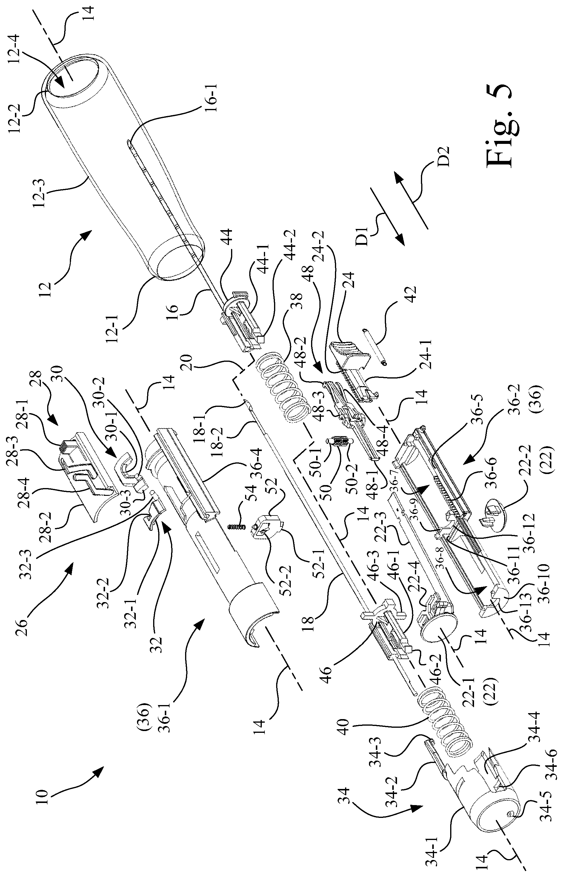 Patent US11793497 Figure 5 – Core needle biopsy device
