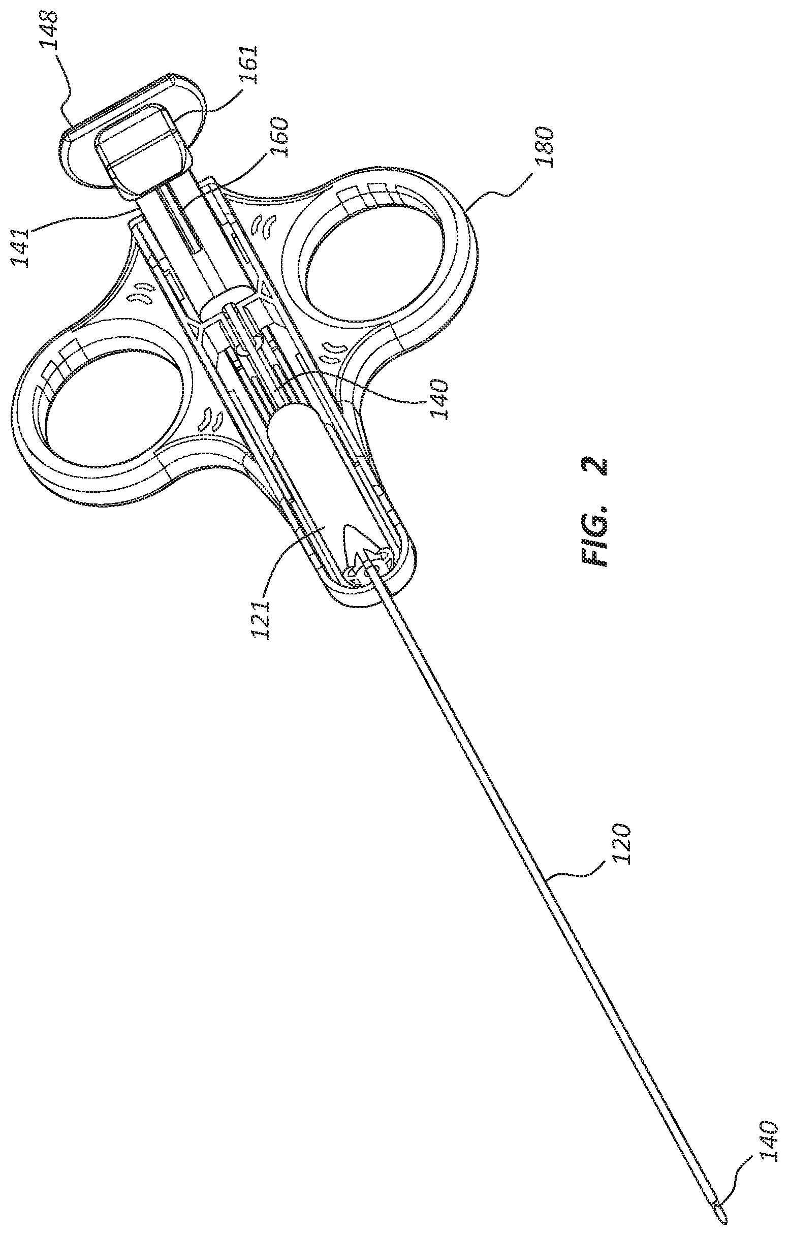 Patent US11793498 Figure 2 – Biopsy needle devices and methods of use