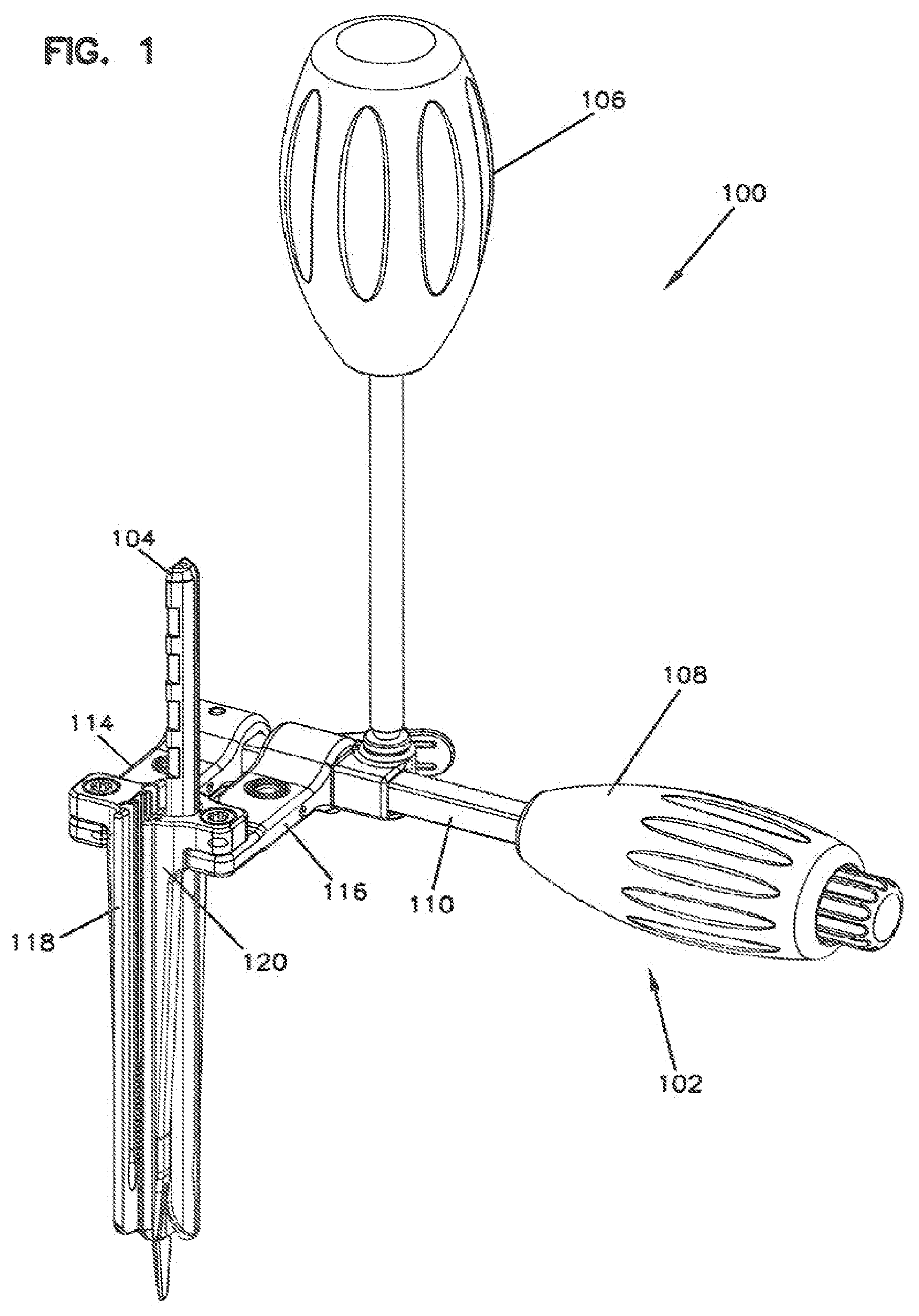 Patent US11793504 Figure 1 – Surgical retractor system and methods of use