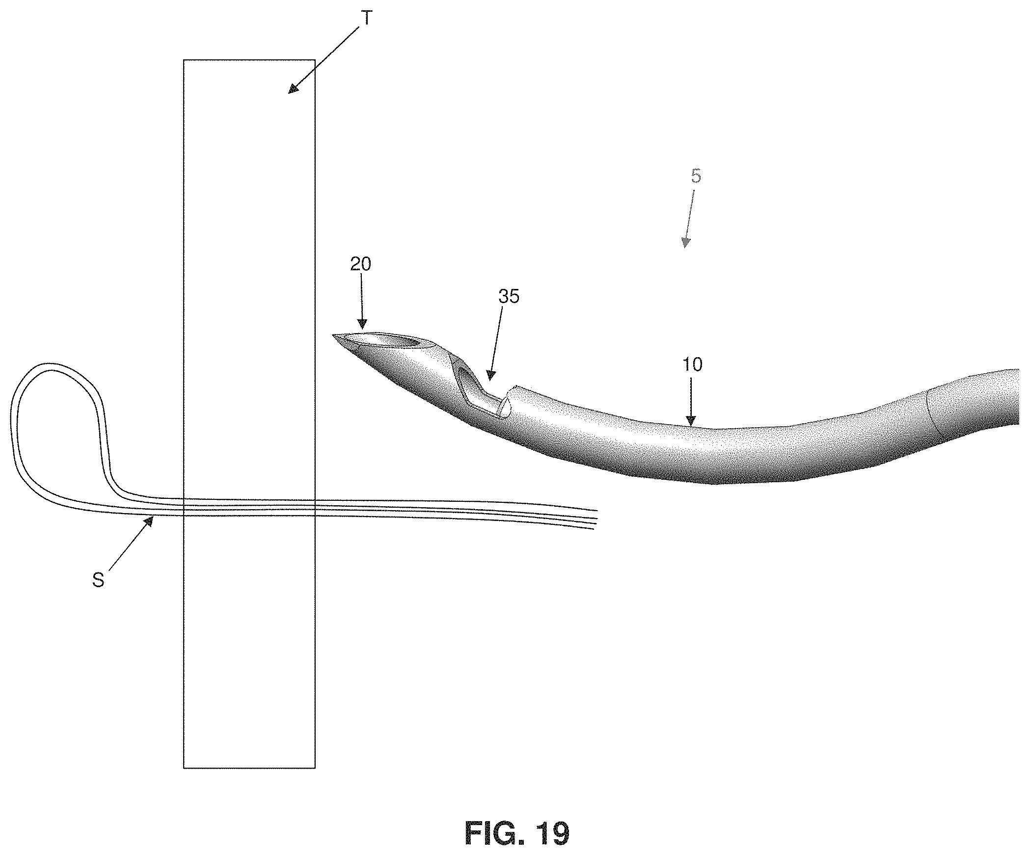 Patent US11793507 Figure 18 – Method and apparatus for passing suture through tissue