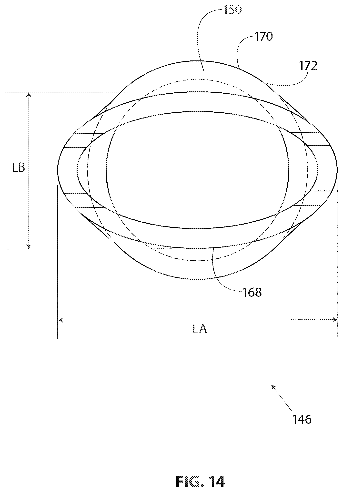 Patent US11793510 Figure 14 – Methods and apparatus for delivering staples to a target tissue