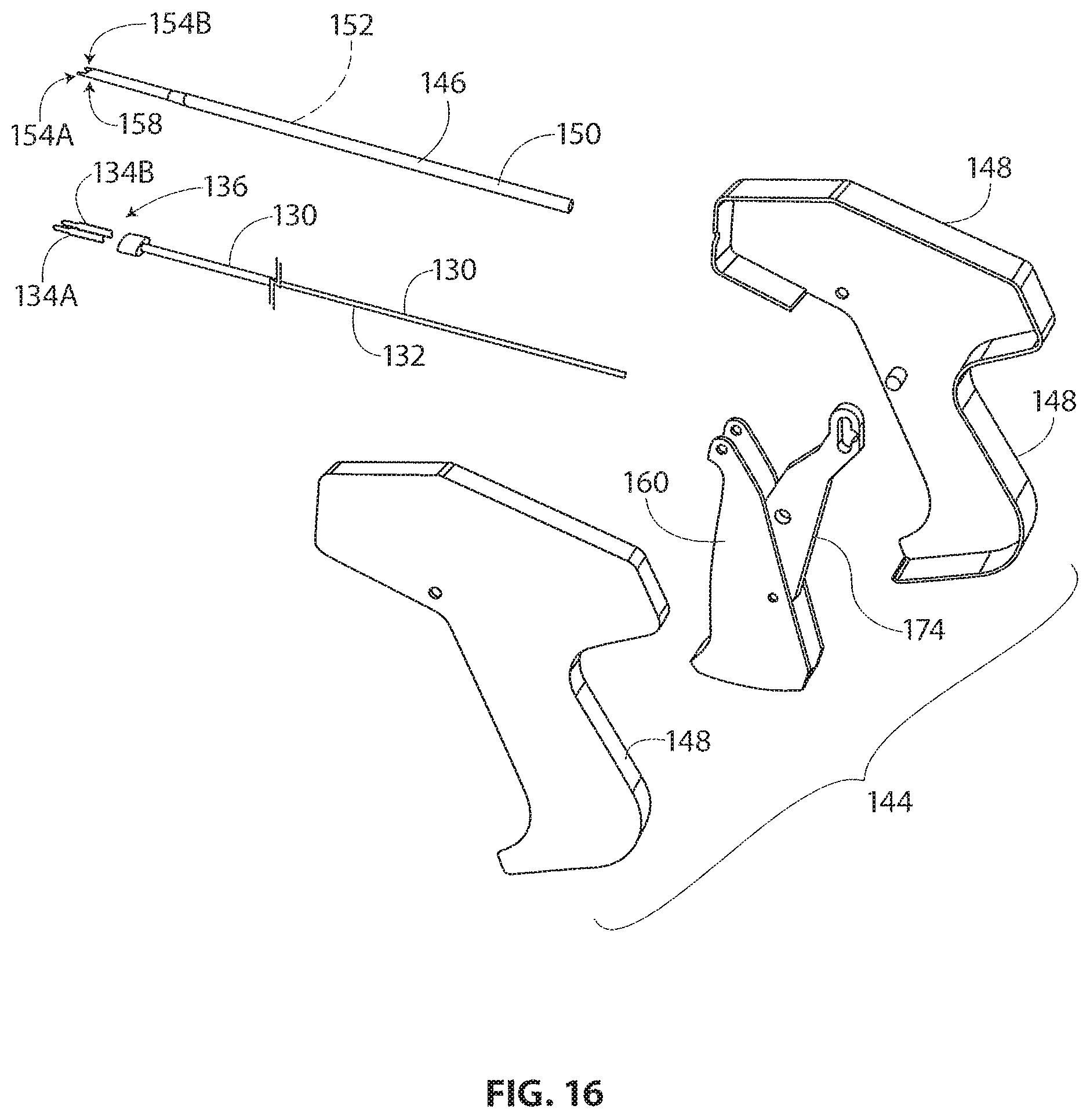 Patent US11793510 Figure 16 – Methods and apparatus for delivering staples to a target tissue