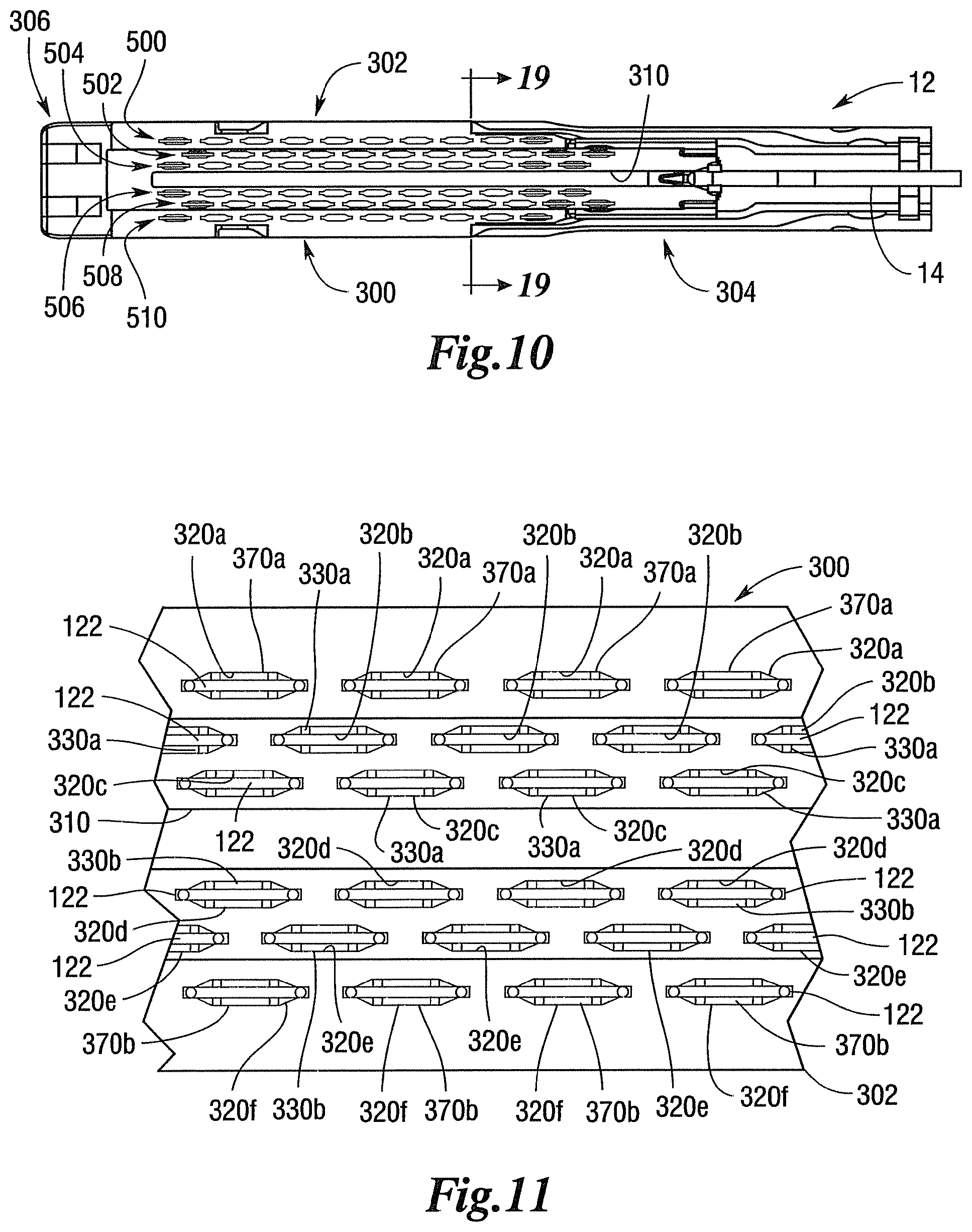 Patent US11793512 Figure 8 – Staple cartridges for forming staples having differing formed staple heights