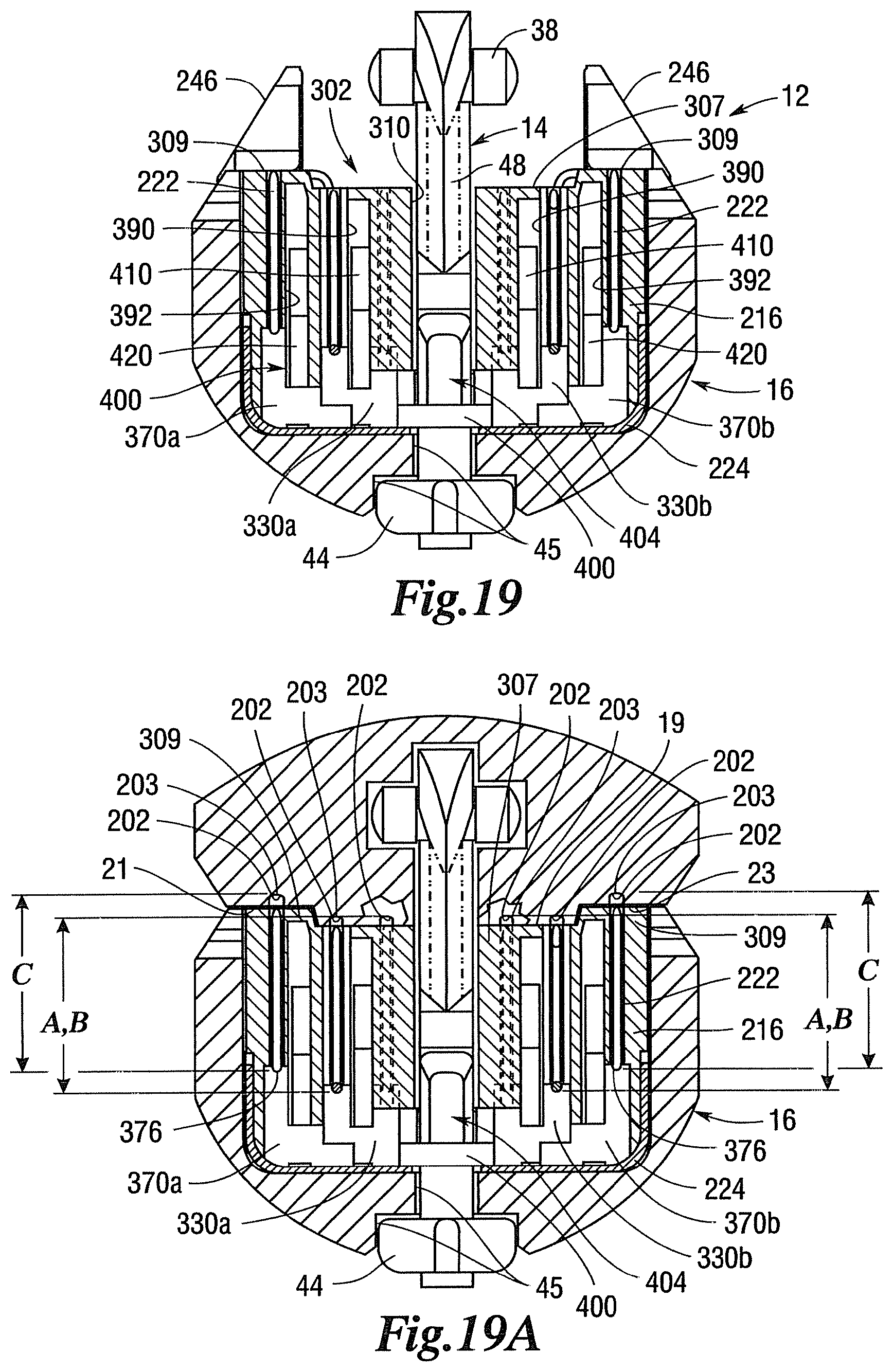 Patent US11793512 Figure 14 – Staple cartridges for forming staples having differing formed staple heights