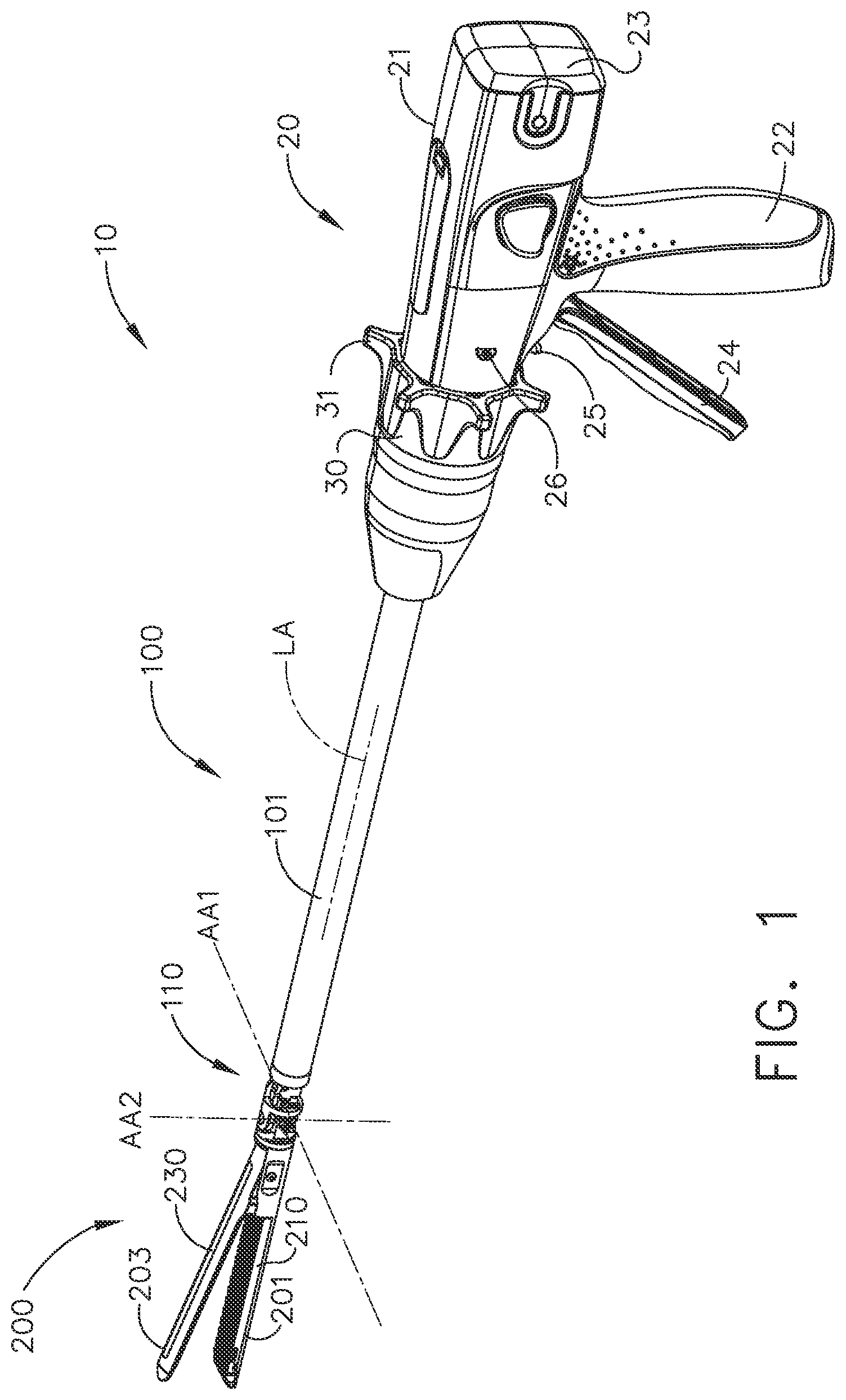 Patent US11793516 Figure 1 – Surgical staple cartridge comprising longitudinal support beam